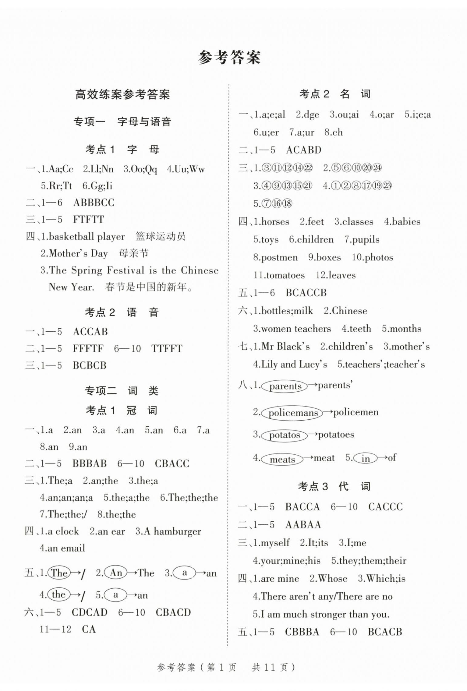 2025年新領程小學總復習極速提分英語人教版 第1頁