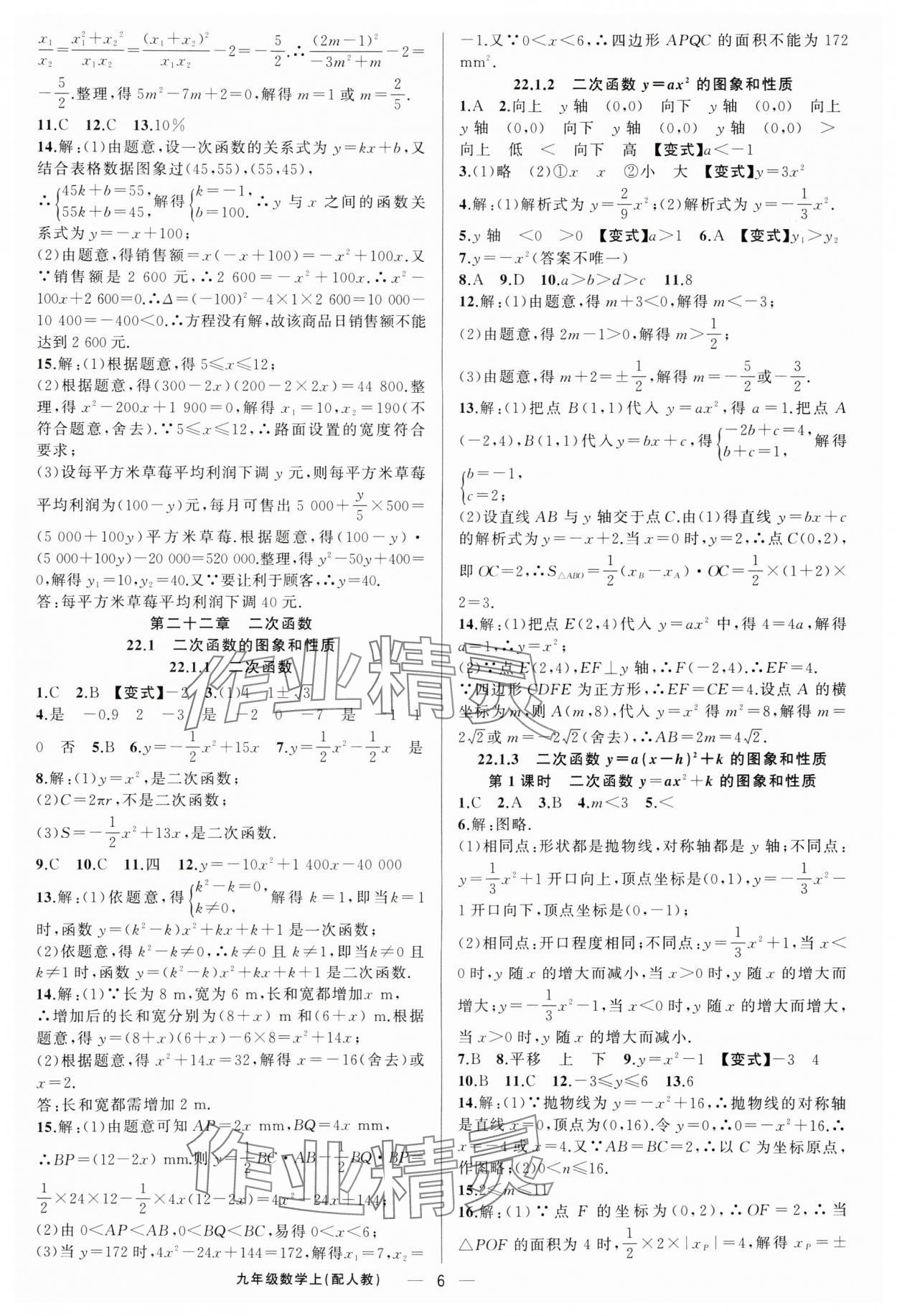 2025年四清導(dǎo)航九年級(jí)數(shù)學(xué)上冊(cè)人教版 第6頁(yè)