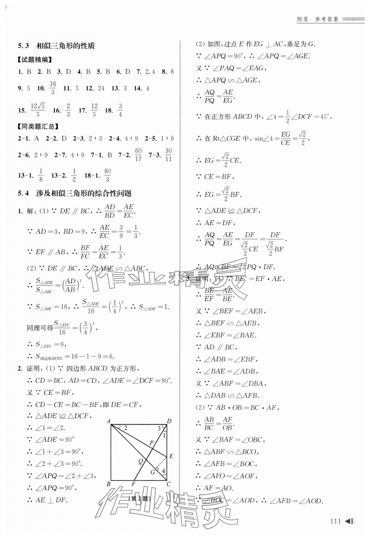 2025年上海新中考試題分類匯編數(shù)學(xué)一模 第5頁