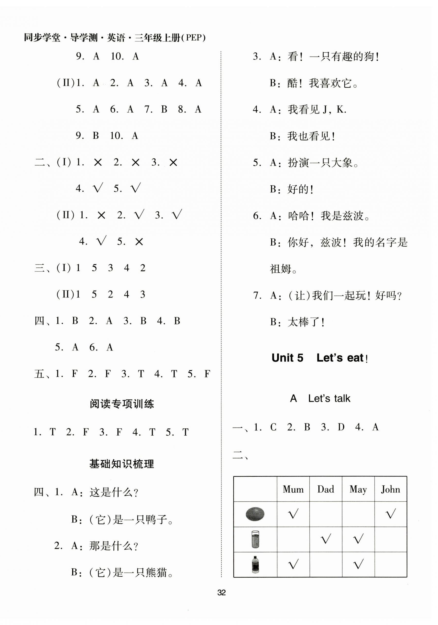 2023年同步學堂導學測三年級英語上冊人教版 第8頁