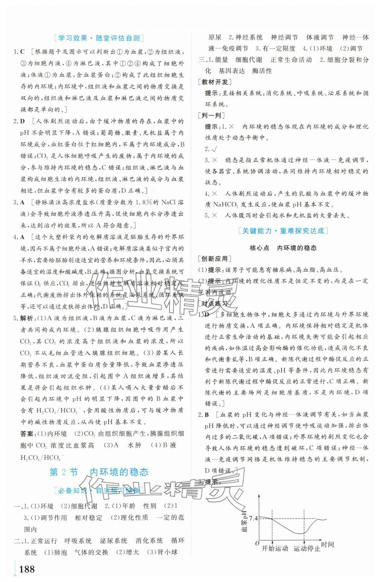 2024年學(xué)業(yè)質(zhì)量模塊測評高中生物選擇性必修1人教版 第2頁