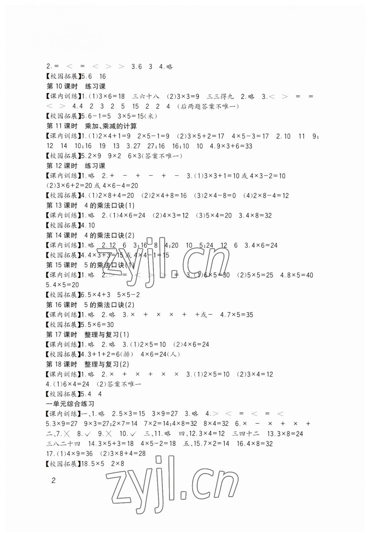 2023年學(xué)習(xí)實(shí)踐園地二年級(jí)數(shù)學(xué)上冊(cè)西師大版 第2頁(yè)