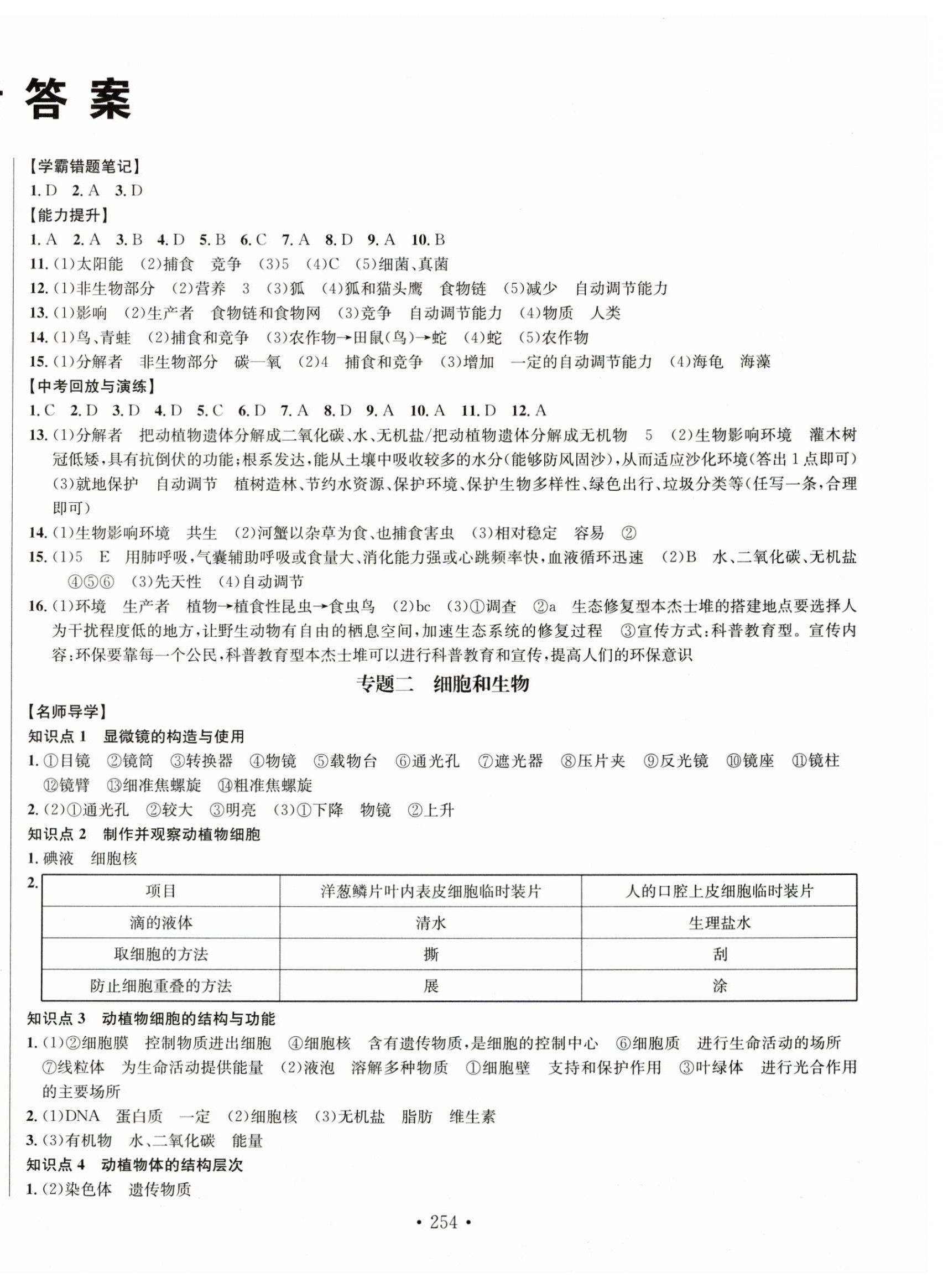 2025年中考檔案生物B版青島專版 第2頁