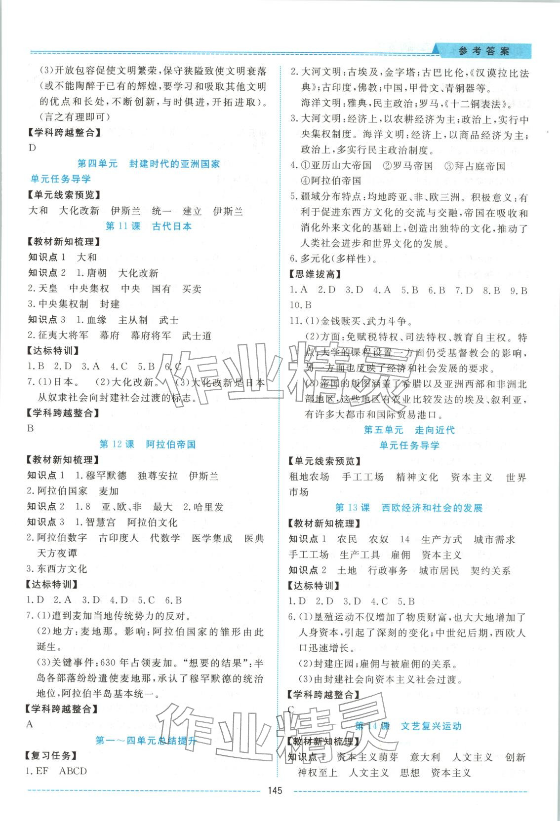 2025年绩优课堂高效提升满分备考九年级历史全一册人教版 第3页