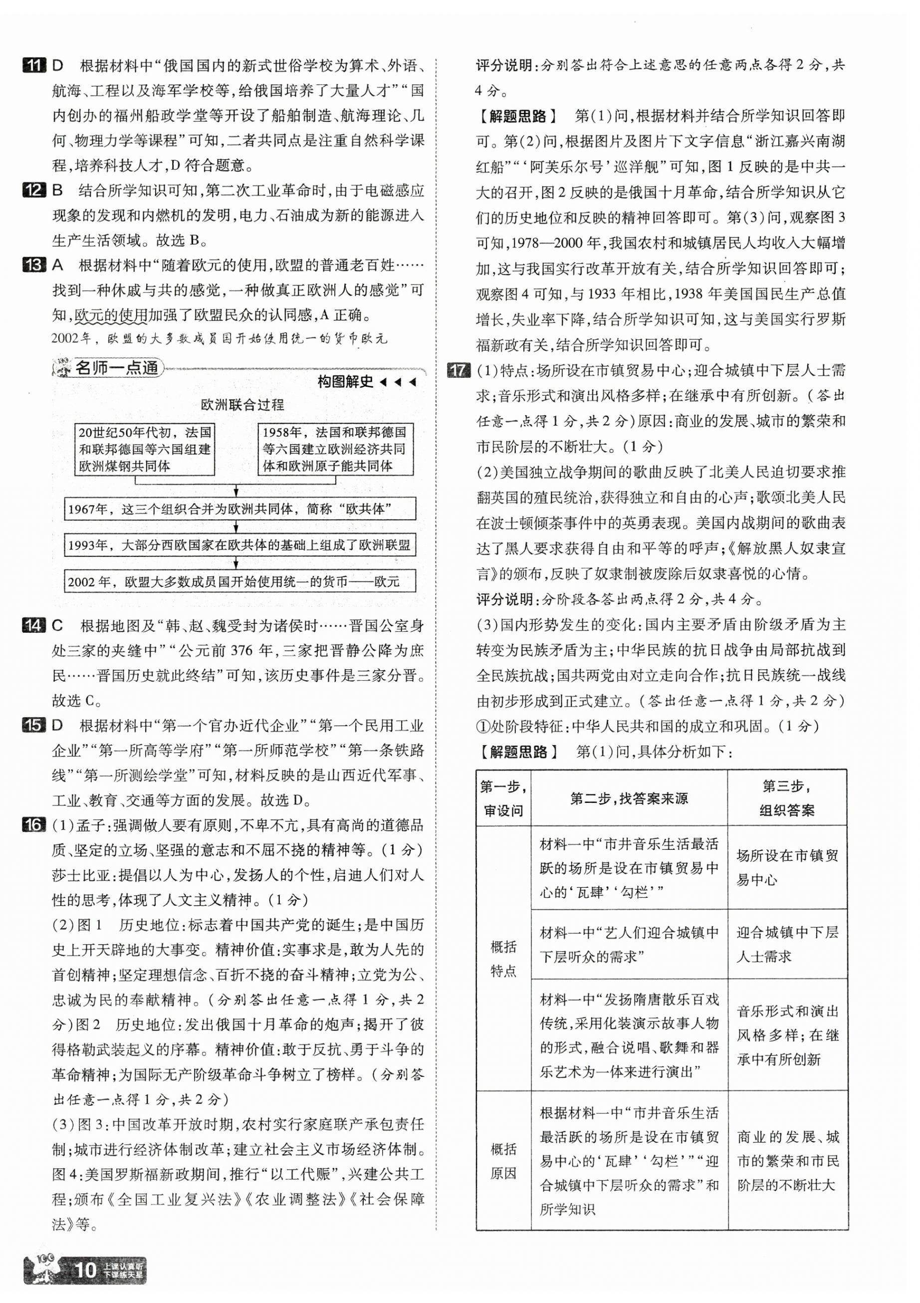 2025年金考卷中考45套匯編歷史山西專版 第10頁(yè)