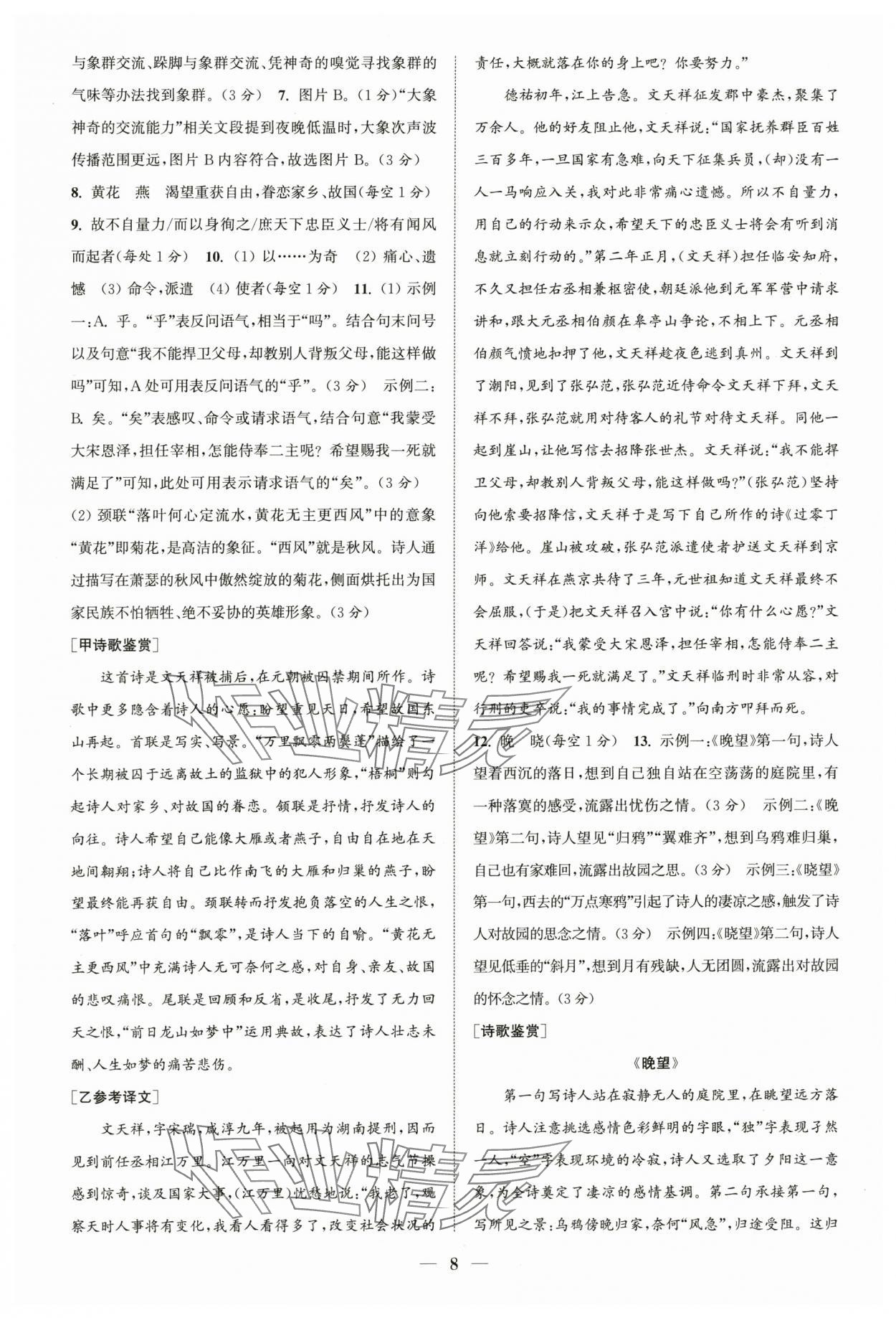 2024年通城學(xué)典初中語文閱讀組合訓(xùn)練中考版浙江專版 第8頁