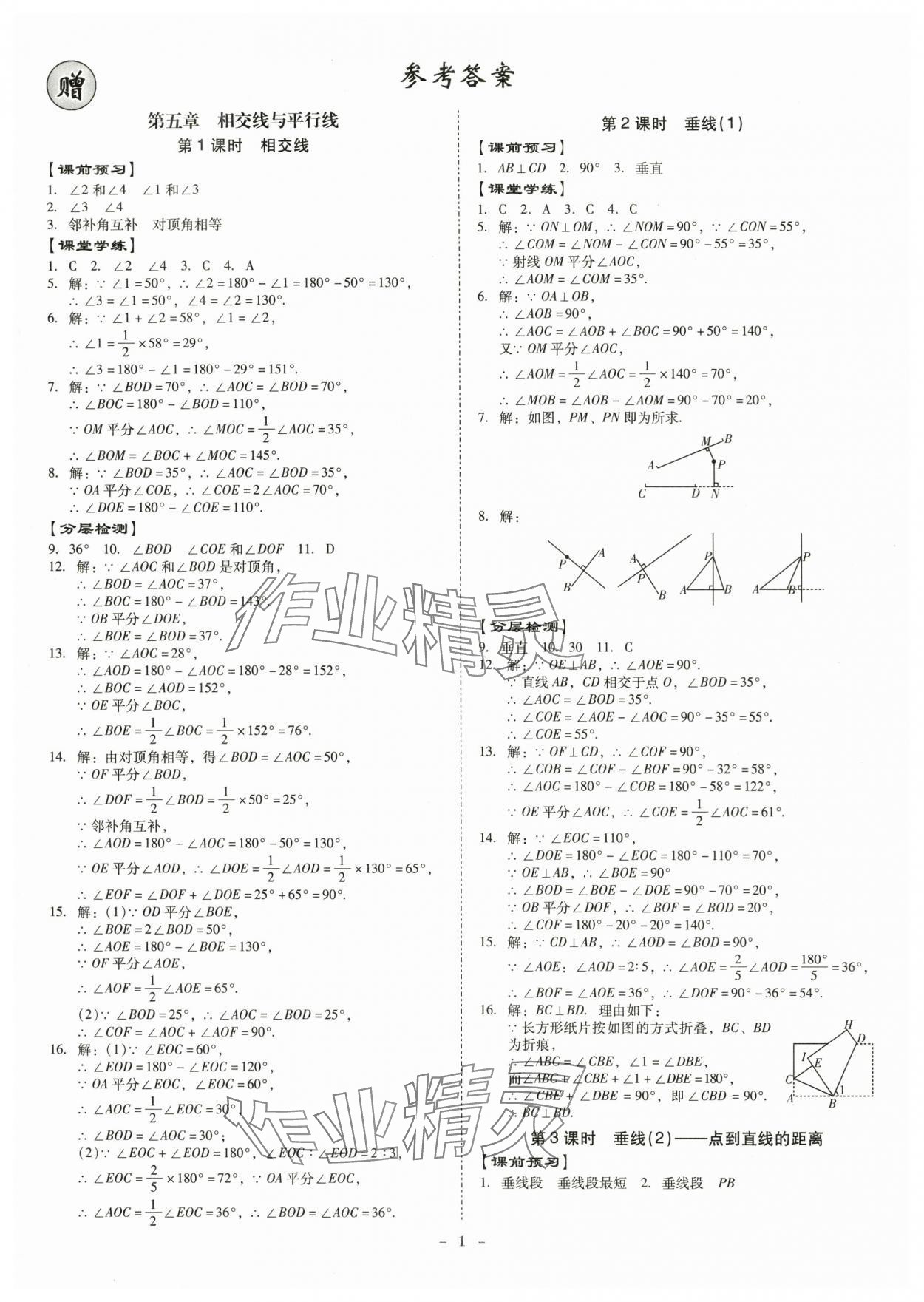 2024年金牌導(dǎo)學(xué)案七年級數(shù)學(xué)下冊人教版 第1頁