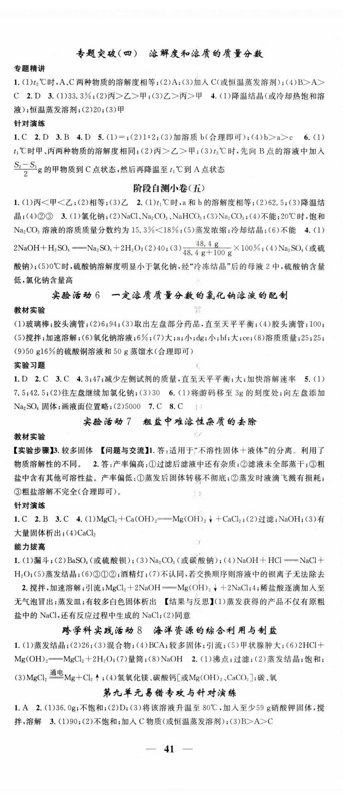 2025年智慧学堂九年级化学下册人教版宁夏专版&nbsp;第5页