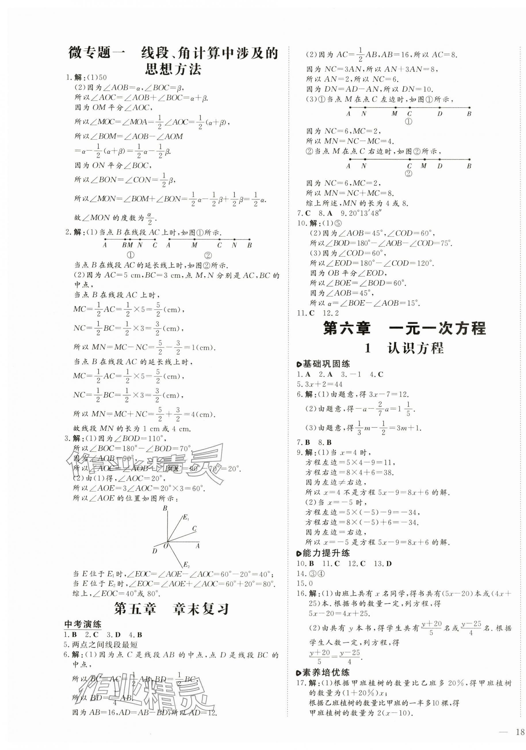 2025年練案六年級數學下冊魯教版五四制 參考答案第3頁