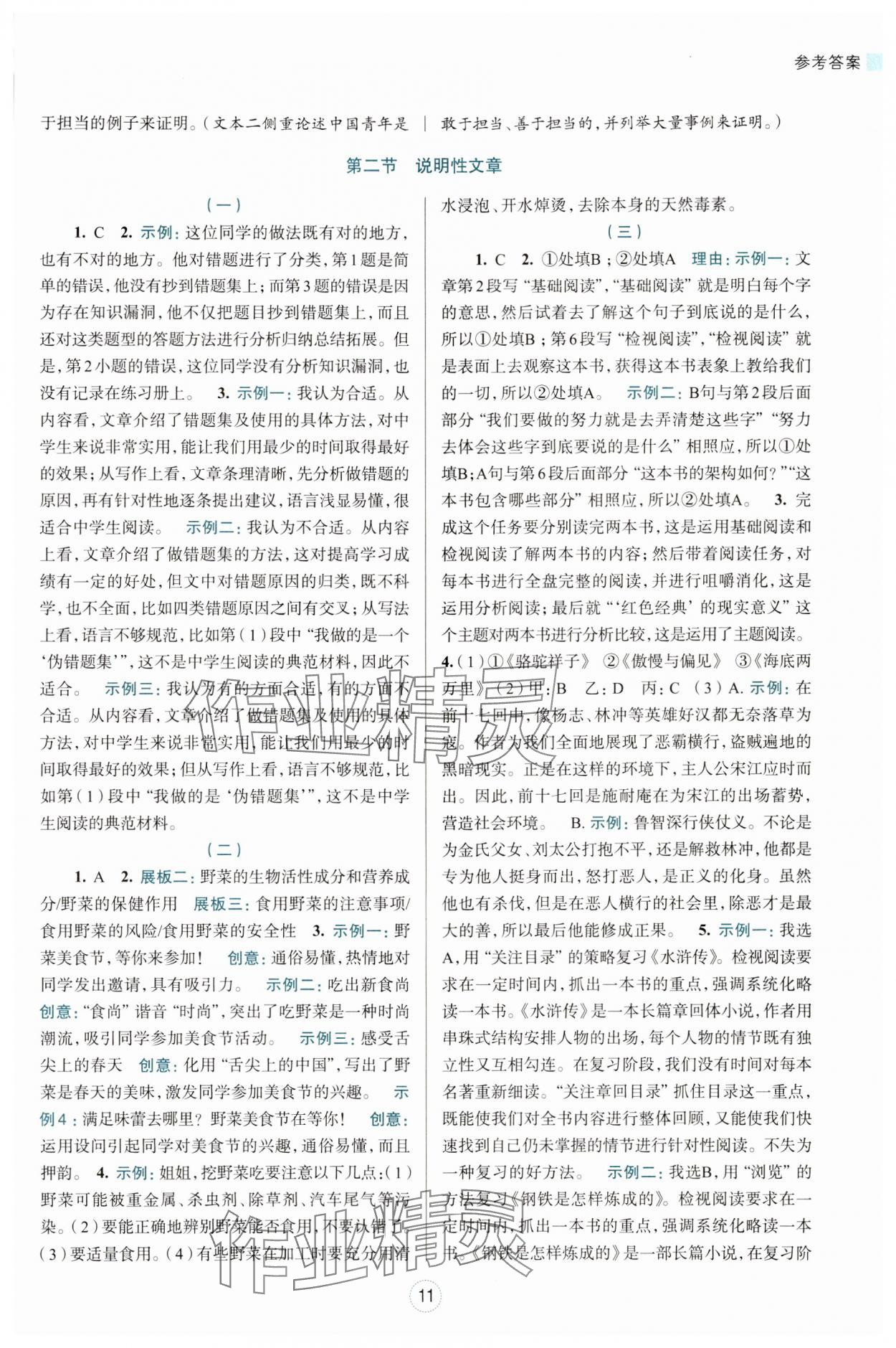 2024年初中學(xué)業(yè)水平考試復(fù)習(xí)導(dǎo)引中考語文 第11頁