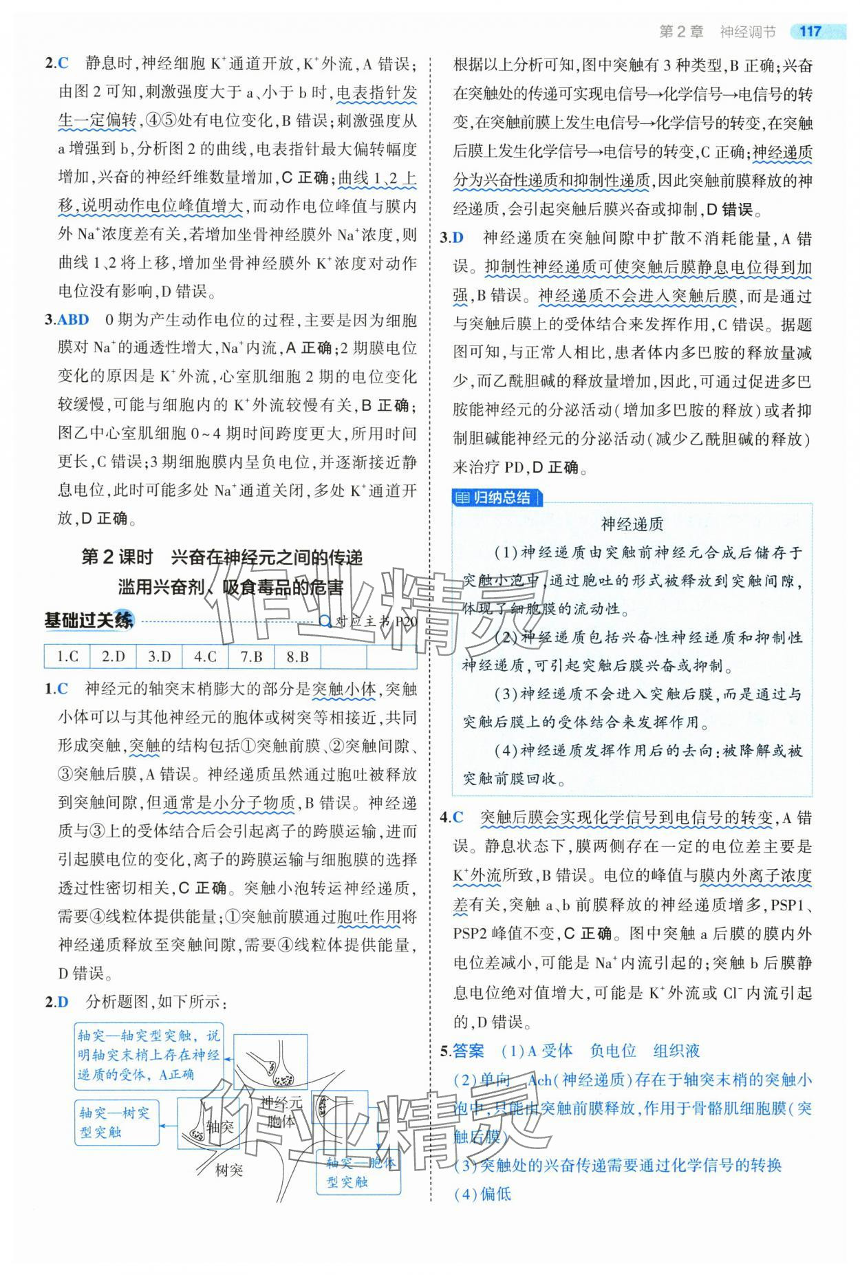 2025年5年高考3年模擬高中生物選擇性必修1人教版 第15頁