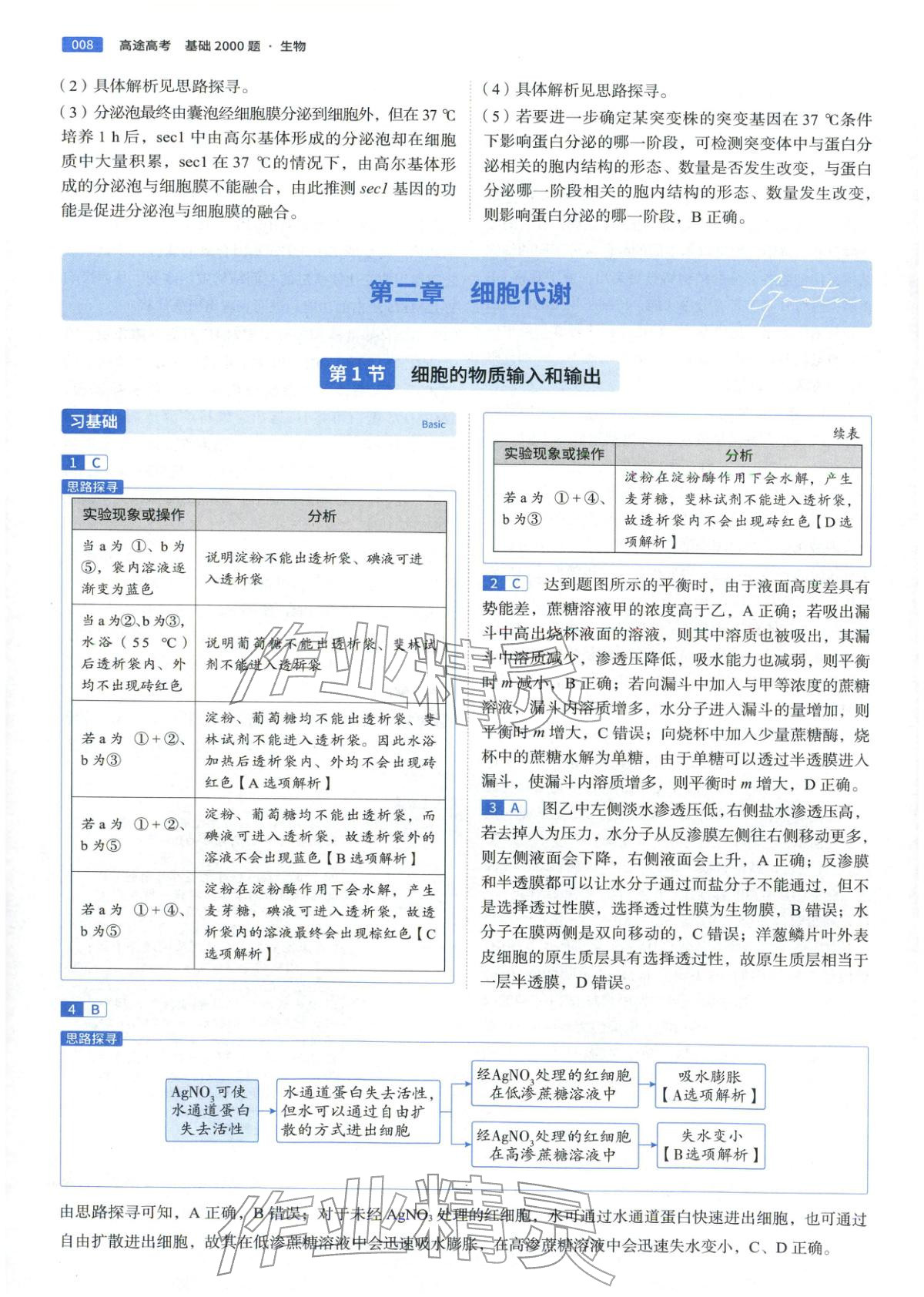 2026年高途高考基礎(chǔ)2000題高中生物&nbsp;第8頁(yè)