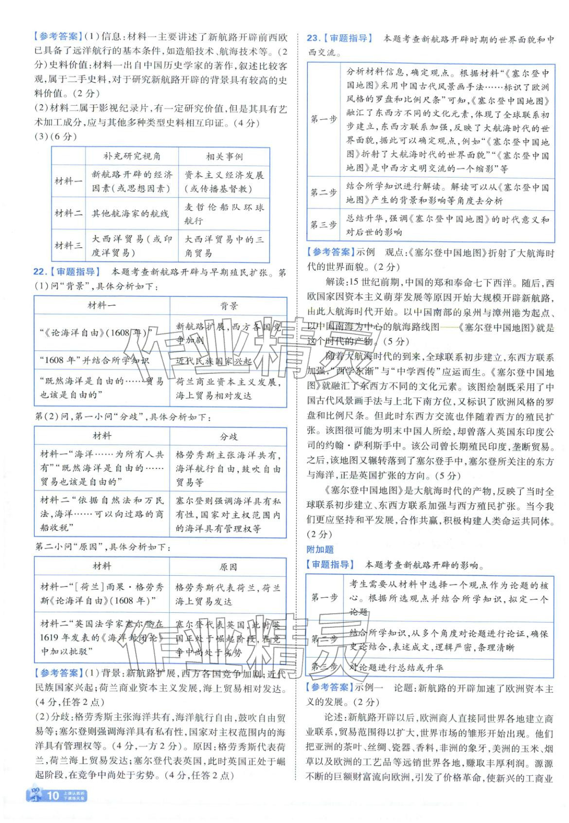 2025年金考卷名師名題單元雙測卷高中歷史必修下冊人教版&nbsp;第10頁