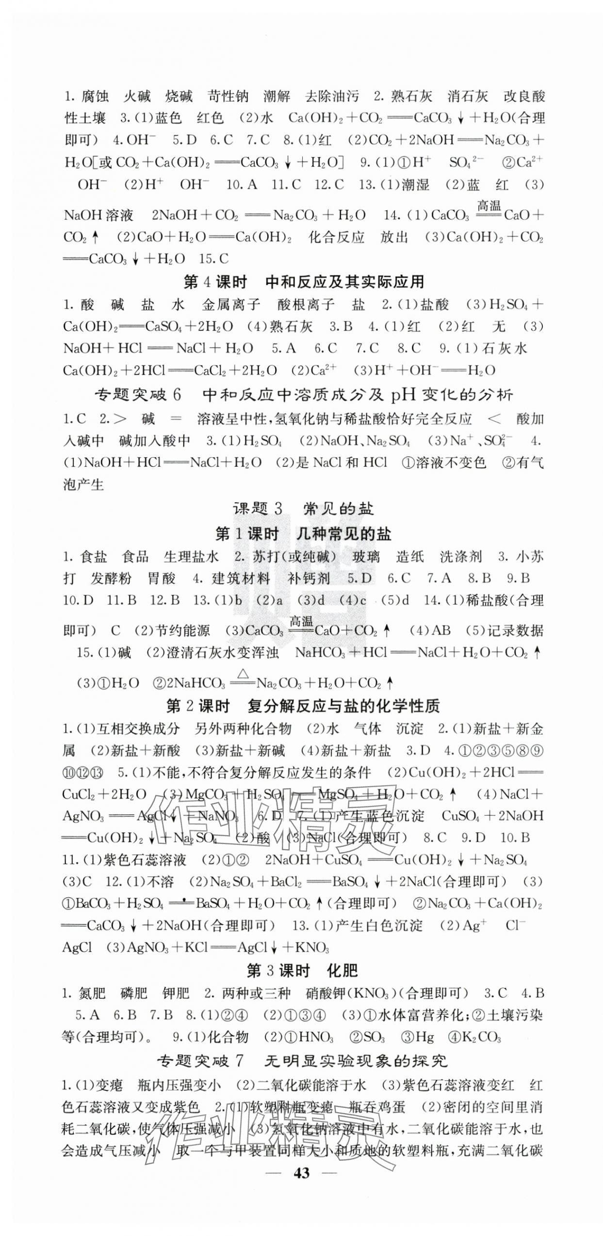 2025年課堂點睛九年級化學(xué)下冊人教版 第7頁