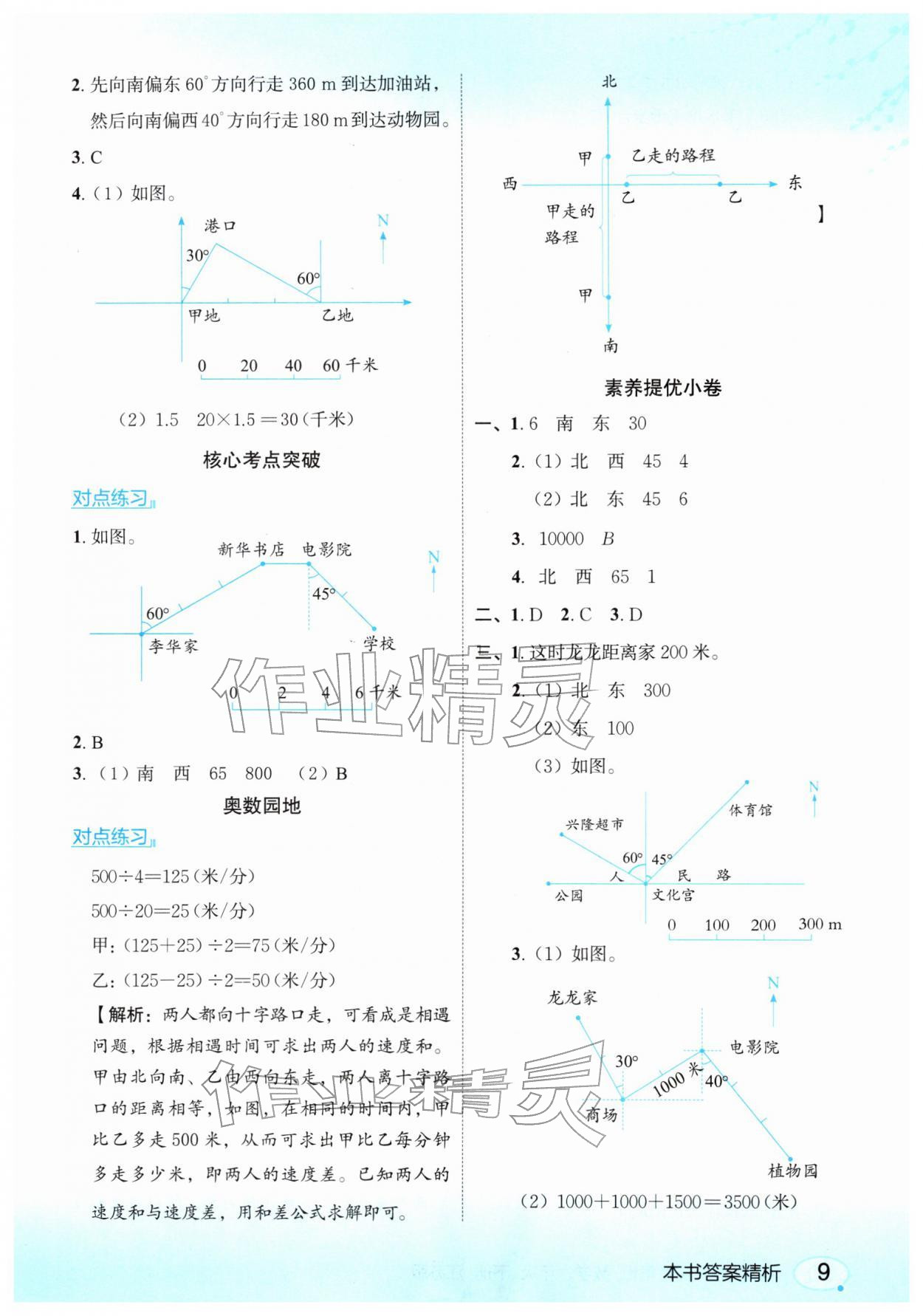 2026年亮点给力课堂笔记六年级数学下册苏教版&nbsp;第9页