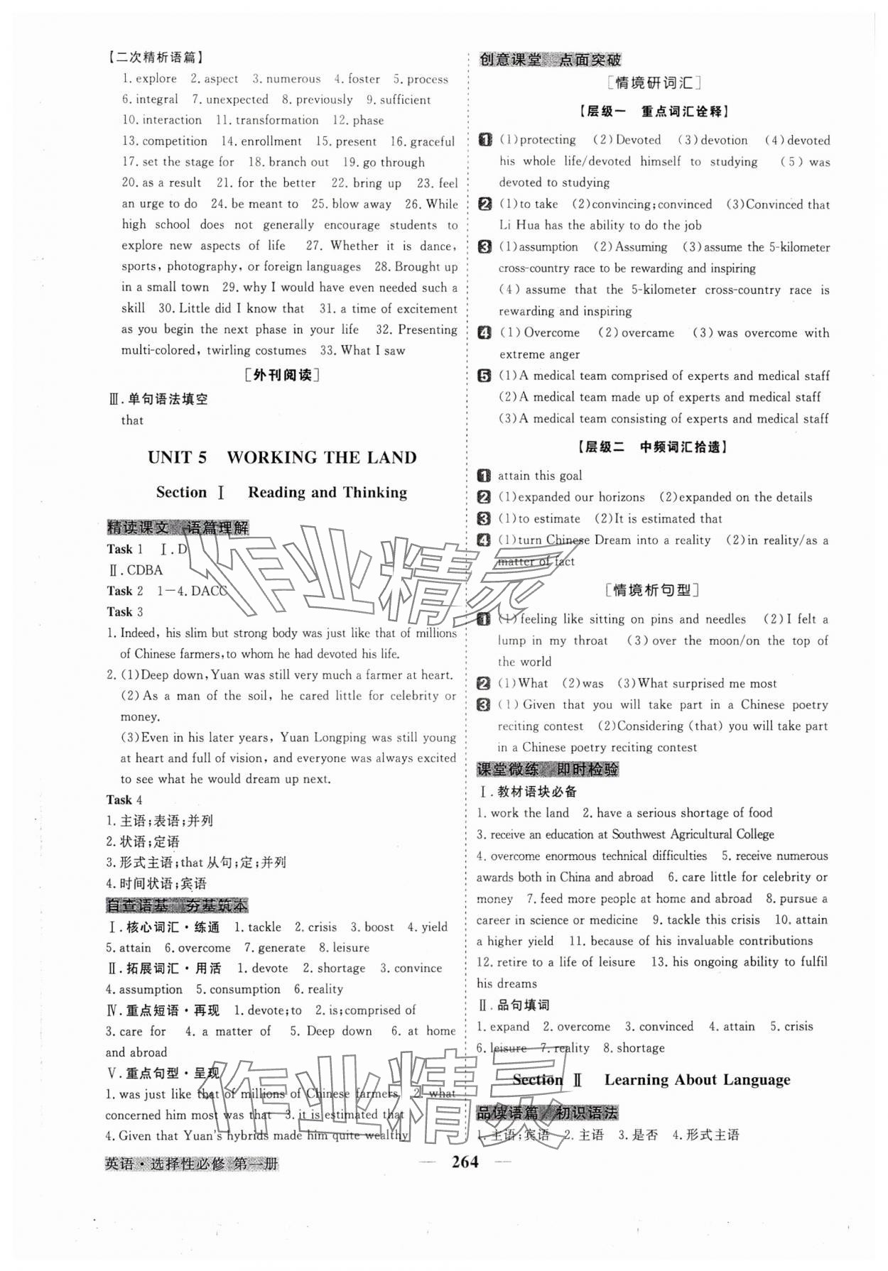 2023年高中同步創(chuàng)新課堂優(yōu)化方案高中英語選擇性必修第一冊人教版 參考答案第13頁