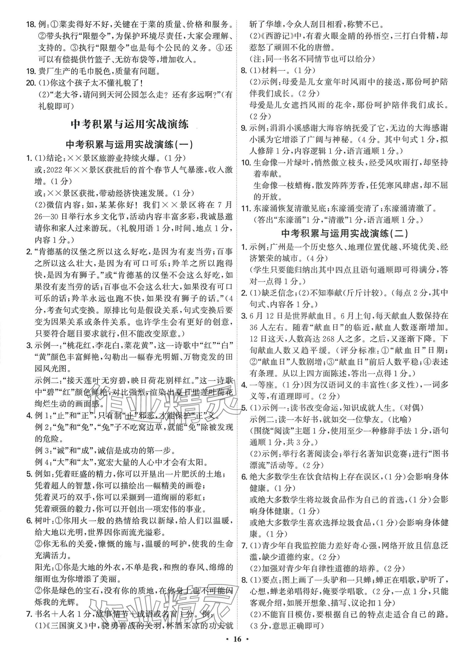 2024年精準初中語文一本通 第16頁