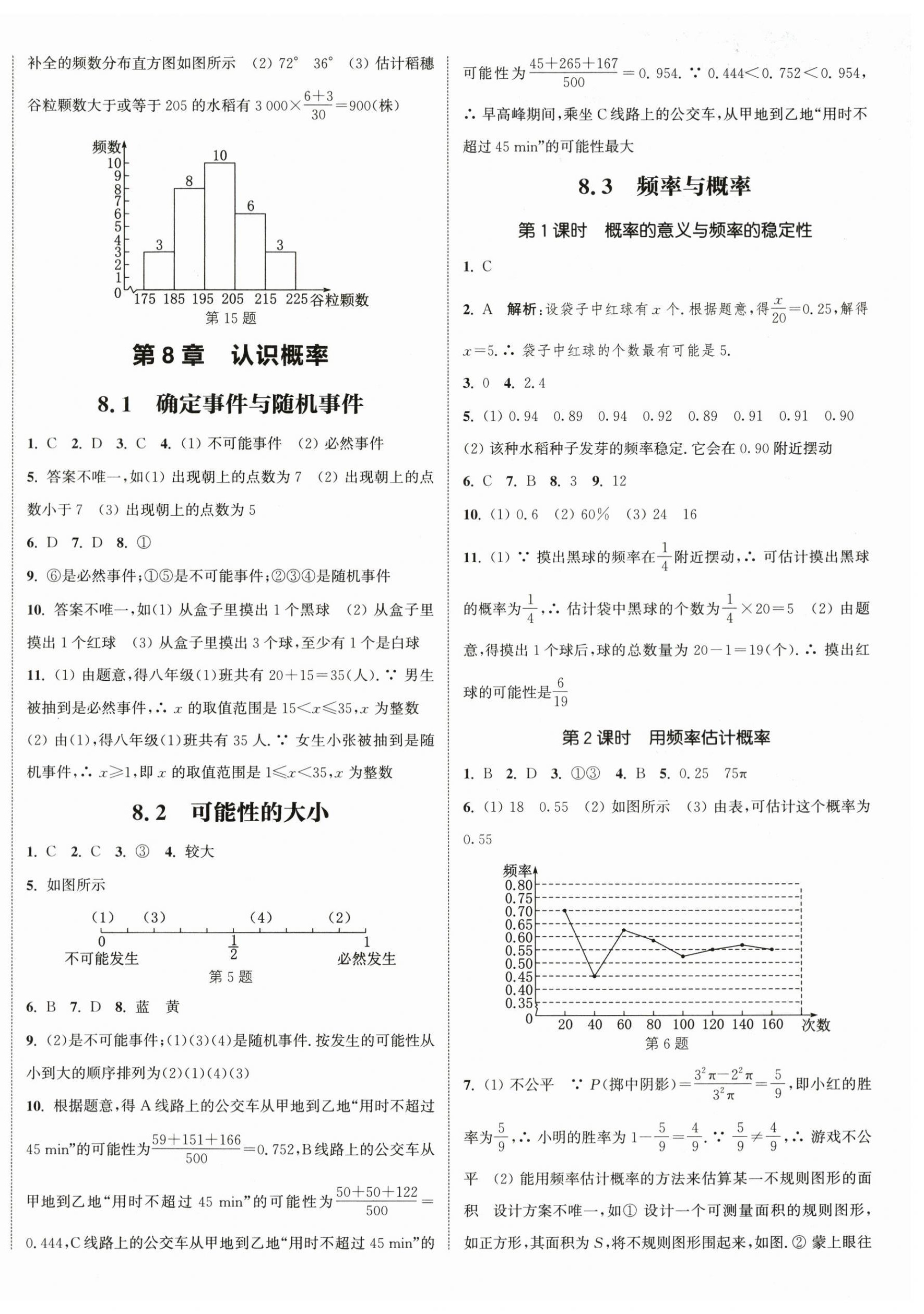 2024年通城学典课时作业本八年级数学下册苏科版江苏专版 参考答案第4页