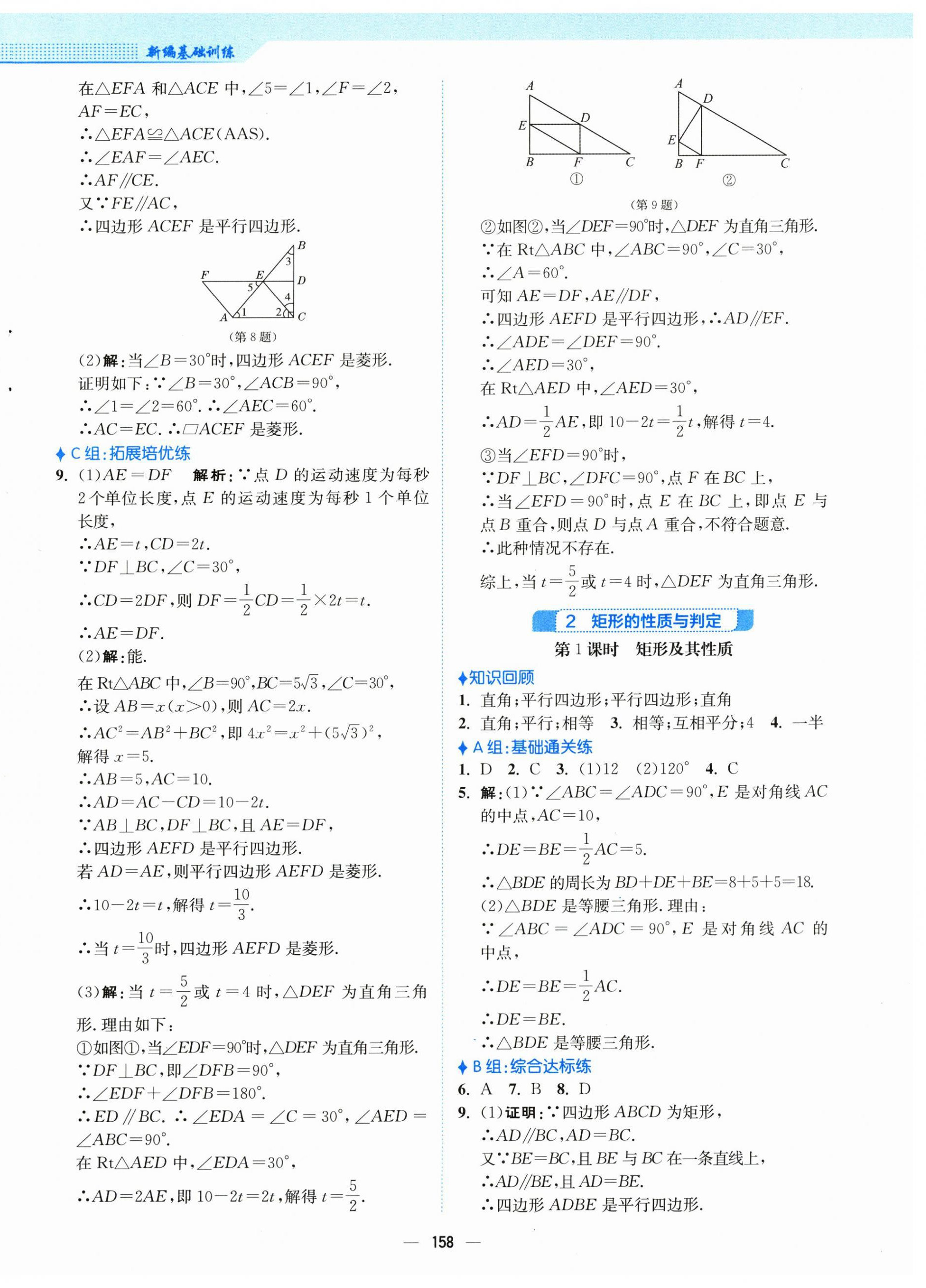 2025年新编基础训练九年级数学上册北师大版 第2页