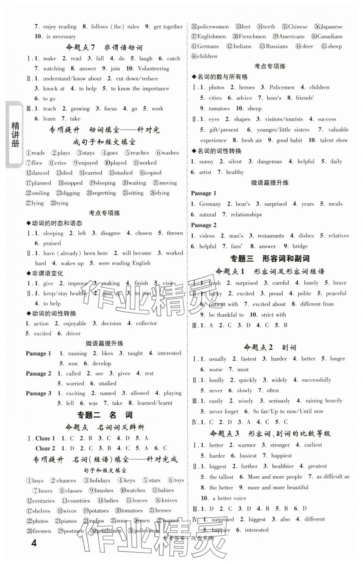 2024年一戰(zhàn)成名考前新方案英語陜西中考 第4頁