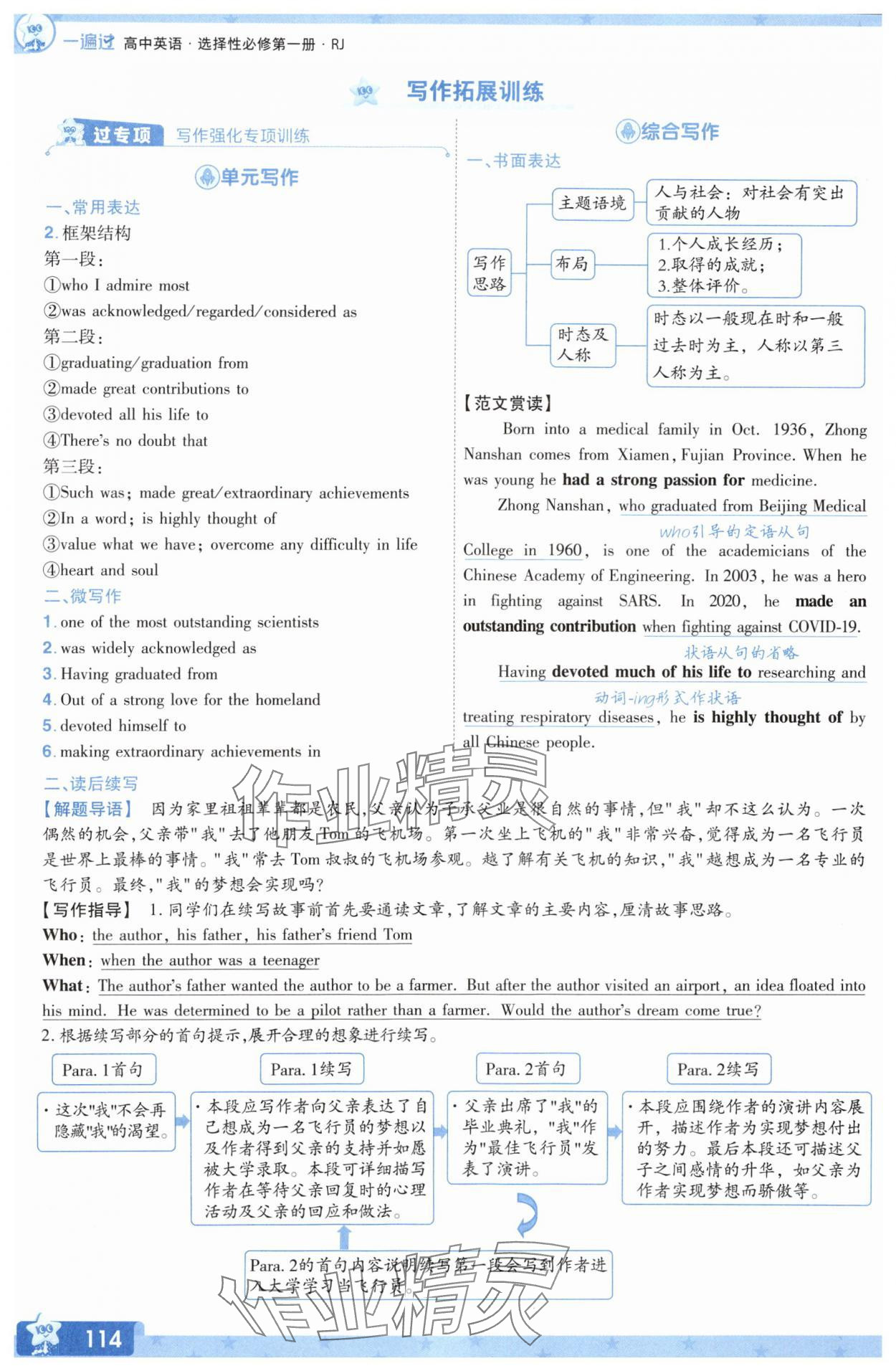 2025年一遍過(guò)高中英語(yǔ)選擇性必修第一冊(cè)人教版 參考答案第6頁(yè)