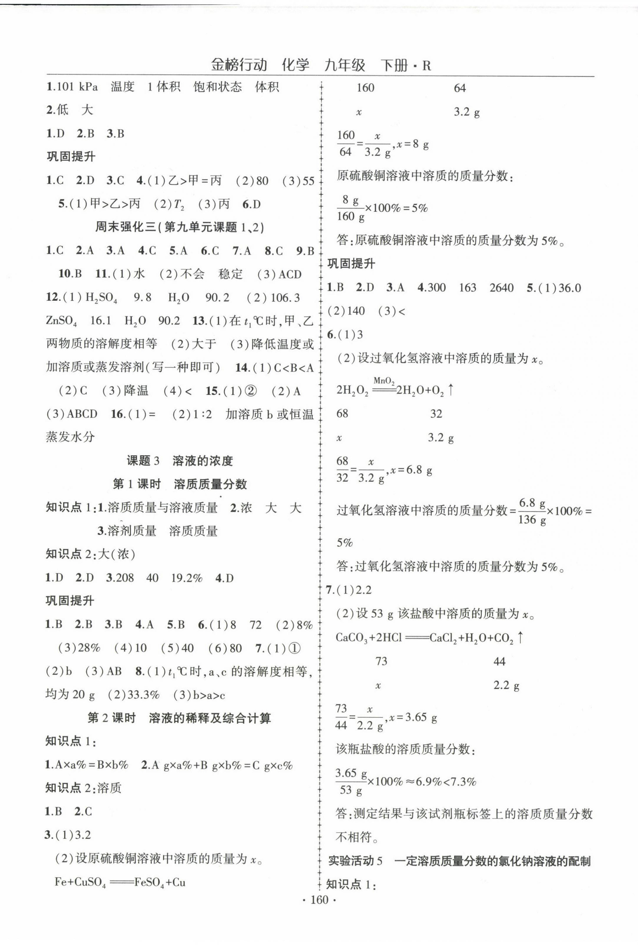 2025年金榜行動(dòng)九年級(jí)化學(xué)下冊(cè)人教版 第4頁