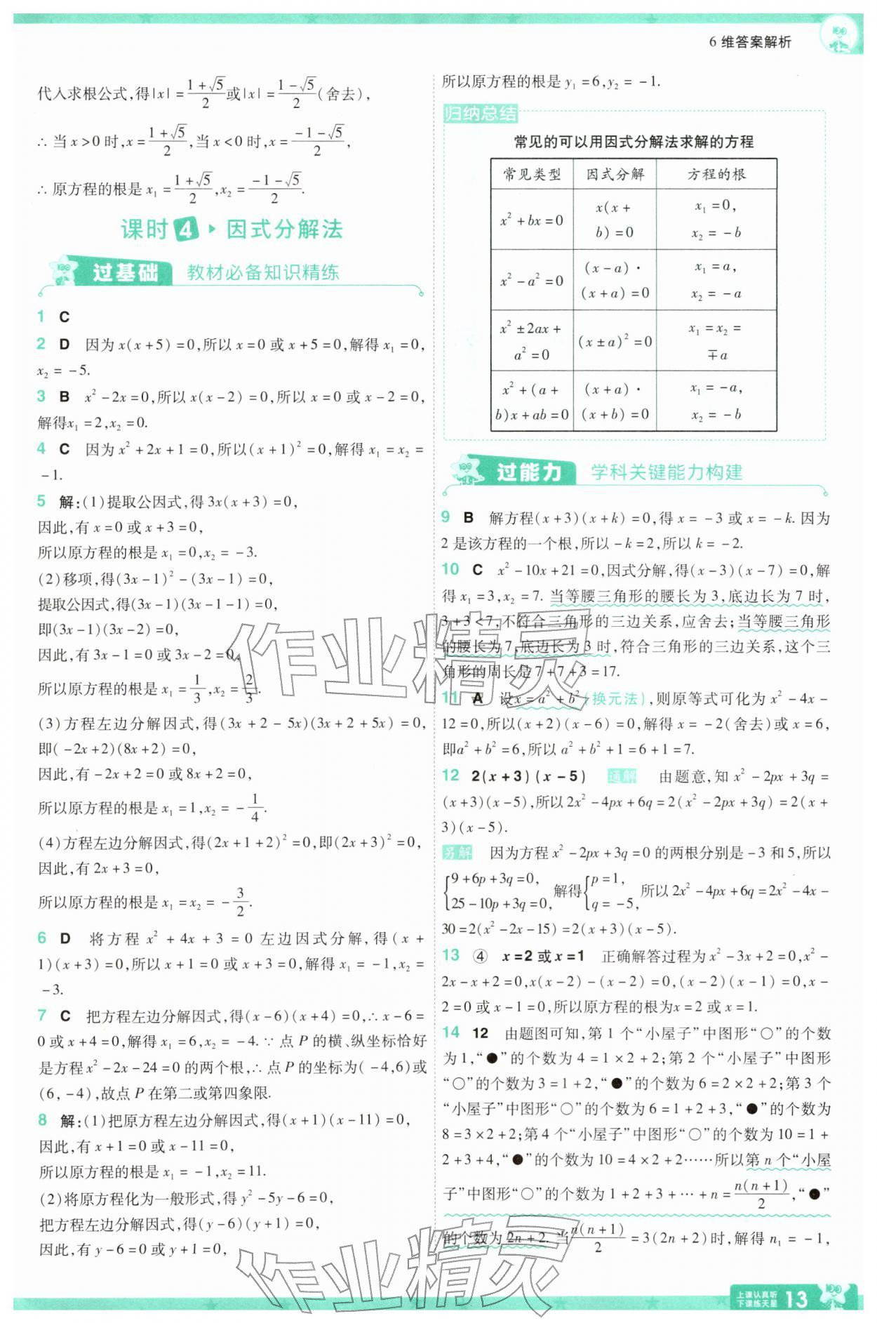 2026年一遍过八年级数学下册沪科版&nbsp;第13页