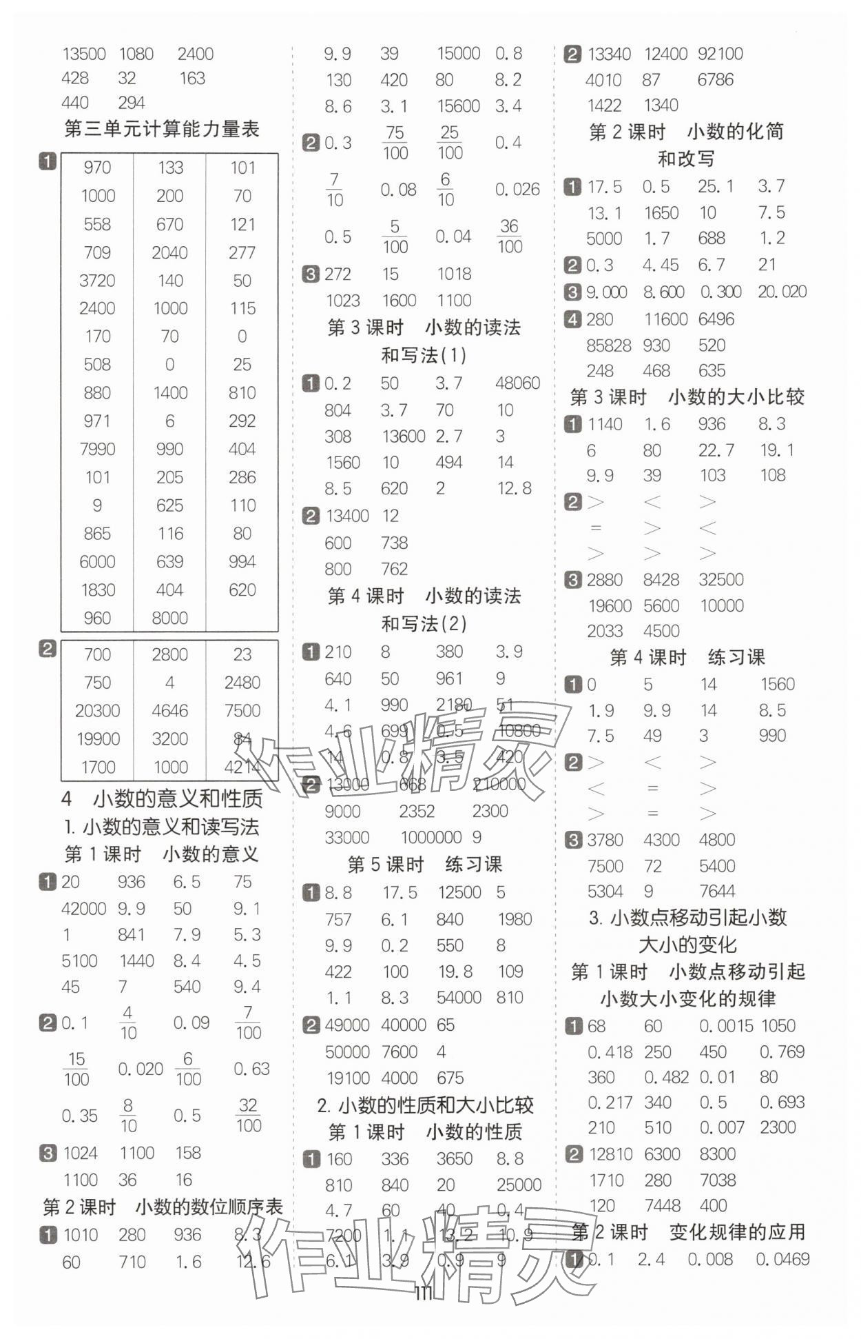 2025年七彩課堂計算天天練四年級數(shù)學下冊人教版 第3頁