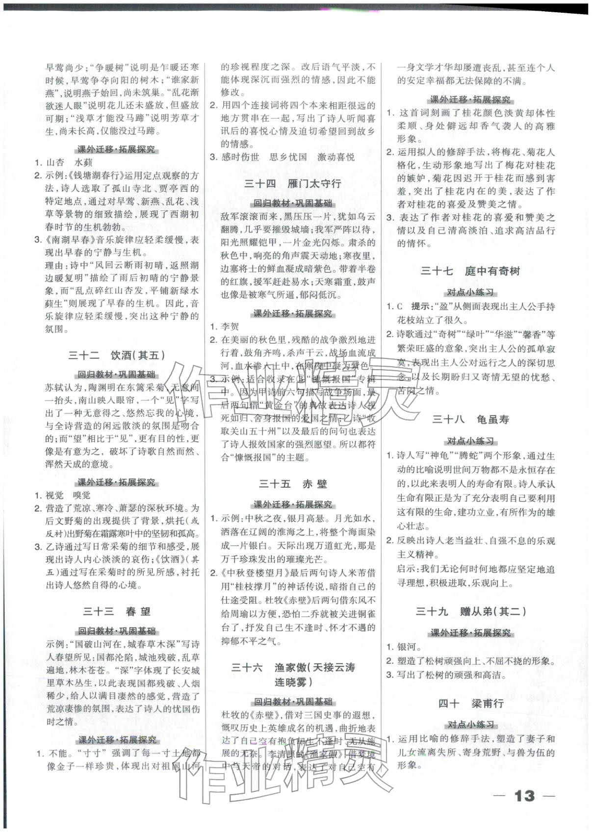 2025年中教萬聯中考總動員九年級語文河北專版 第13頁