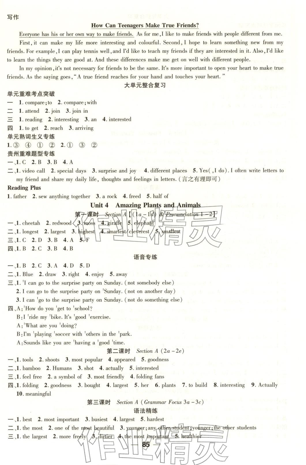 2025年新課標(biāo)同步單元練習(xí)八年級(jí)英語上冊(cè)人教版貴州專版&nbsp;第5頁