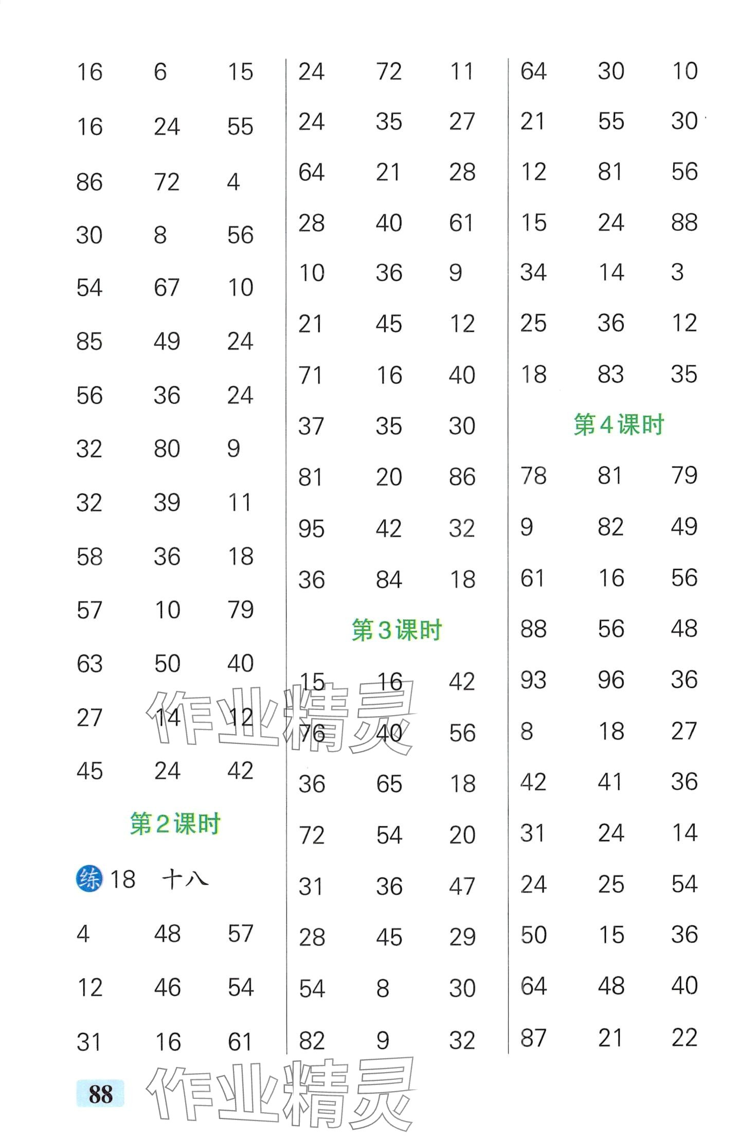 2024年小學(xué)學(xué)霸口算二年級(jí)數(shù)學(xué)下冊(cè)人教版 第2頁(yè)