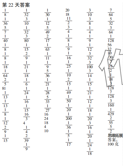 2023年口算題10000道六年級數學上冊人教版 參考答案第26頁