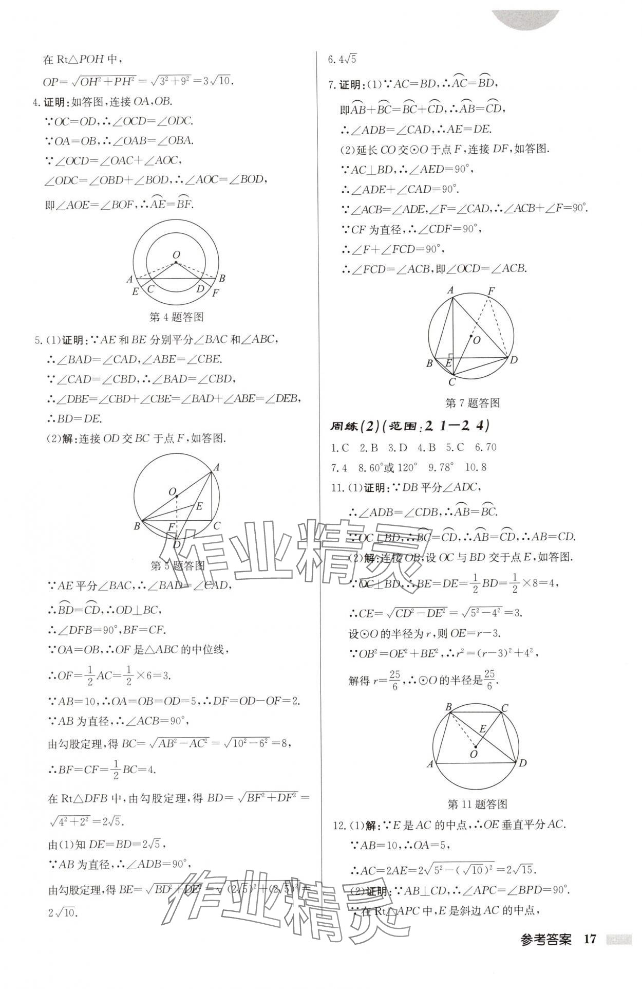 2025年啟東中學(xué)作業(yè)本九年級(jí)數(shù)學(xué)上冊(cè)蘇科版連淮專版 第17頁(yè)
