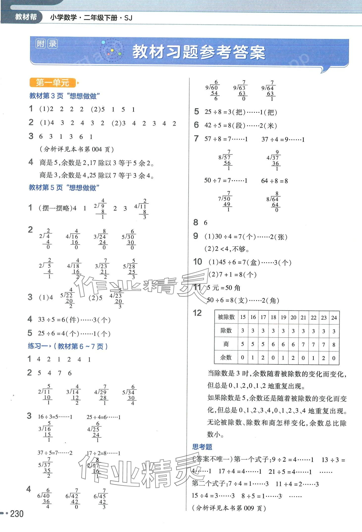 2024年教材課本二年級(jí)數(shù)學(xué)下冊(cè)蘇教版 第1頁(yè)