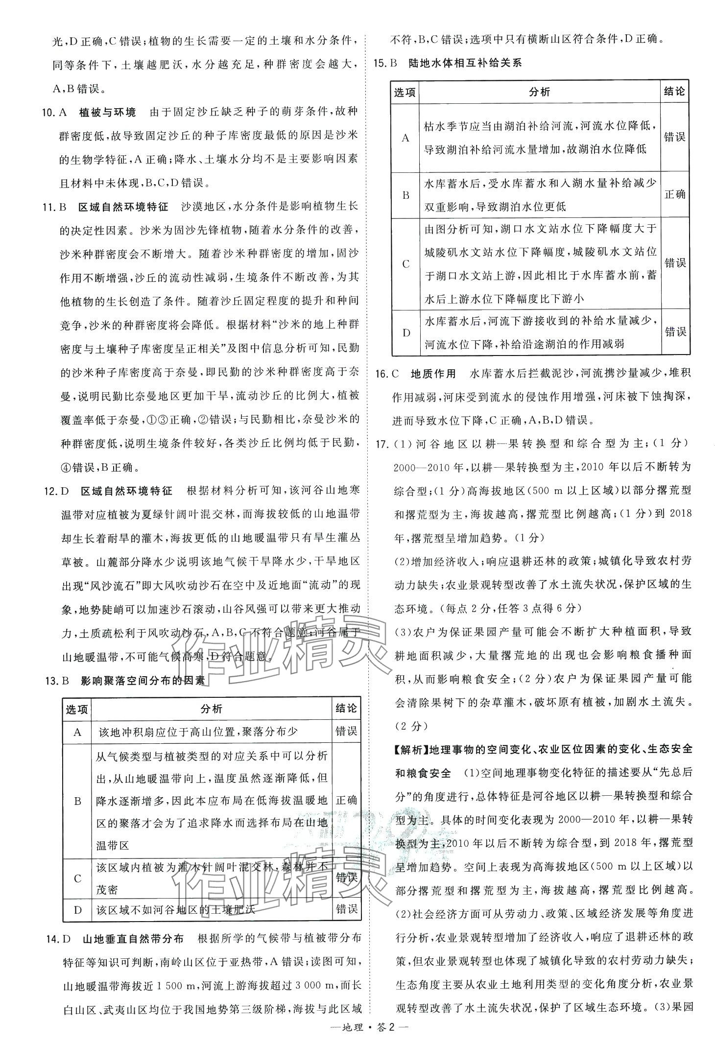 2024年高考模擬試題匯編高中地理 第4頁