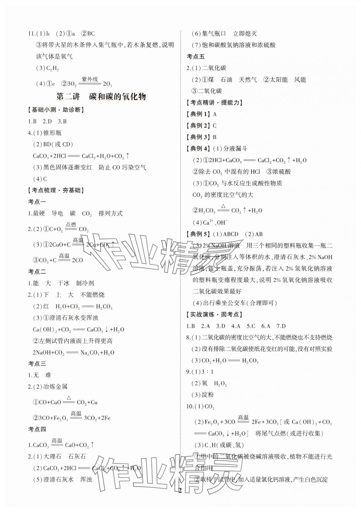 2025年初中總復習手冊山東科學技術出版社化學 第2頁