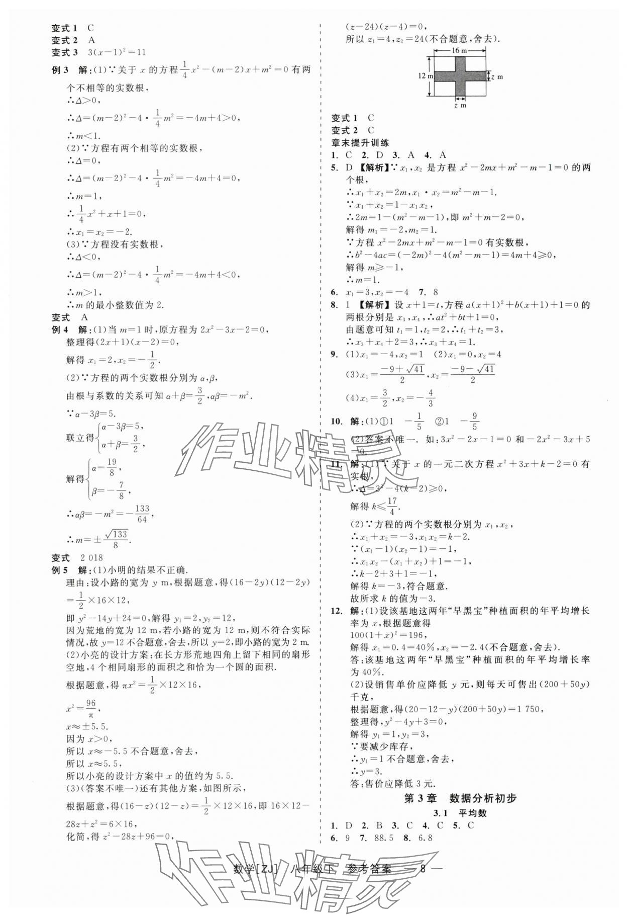 2024年精彩练习就练这一本八年级数学下册浙教版 第8页