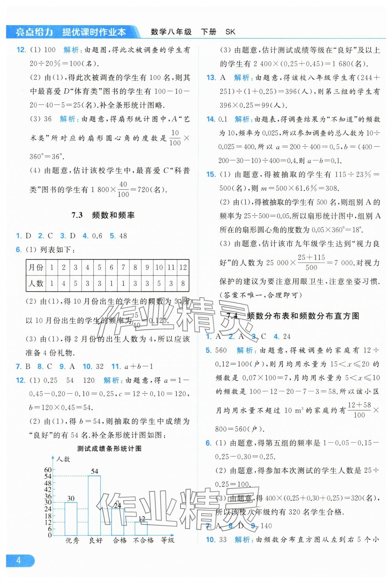 2024年亮點(diǎn)給力提優(yōu)課時(shí)作業(yè)本八年級數(shù)學(xué)下冊蘇科版 第4頁