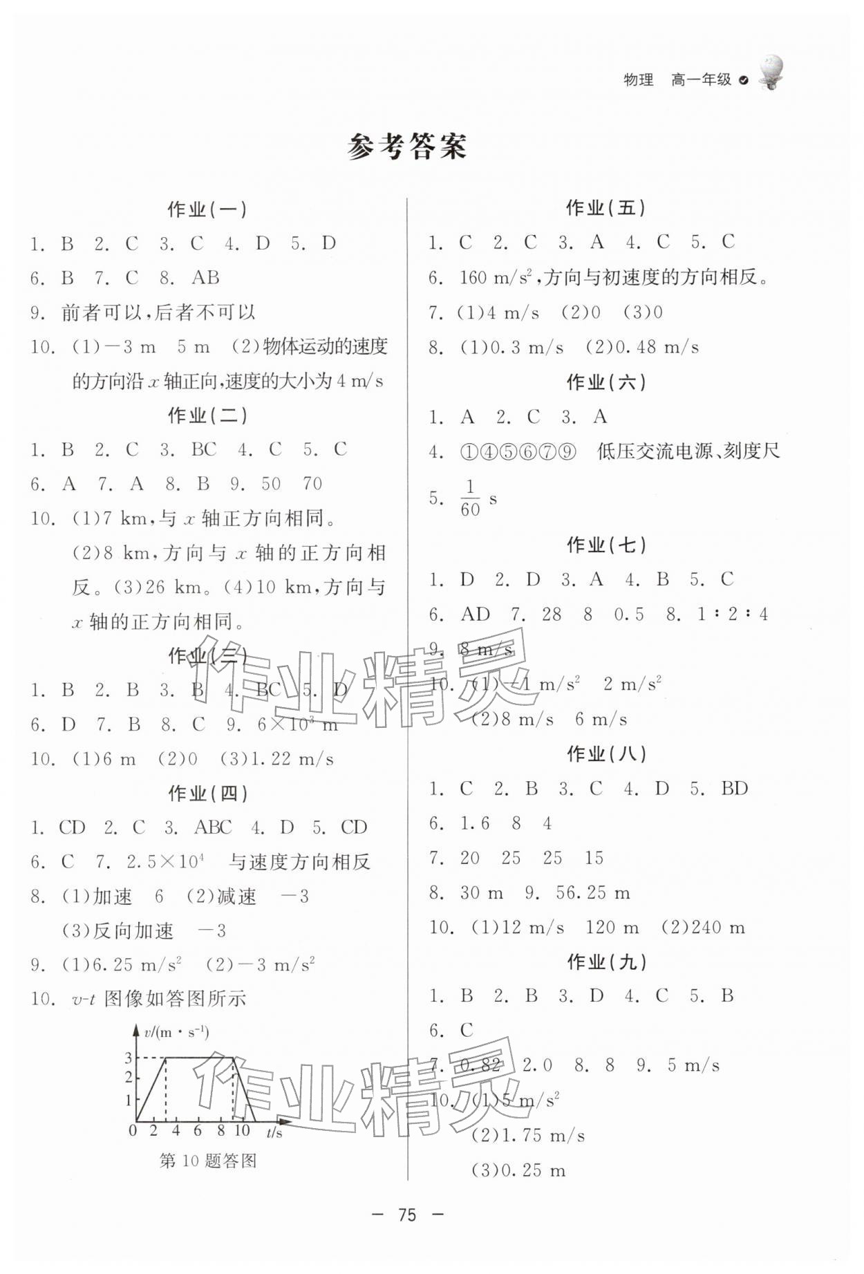 2026年快樂學(xué)習(xí)寒假作業(yè)東方出版社高一物理通用版&nbsp;第1頁