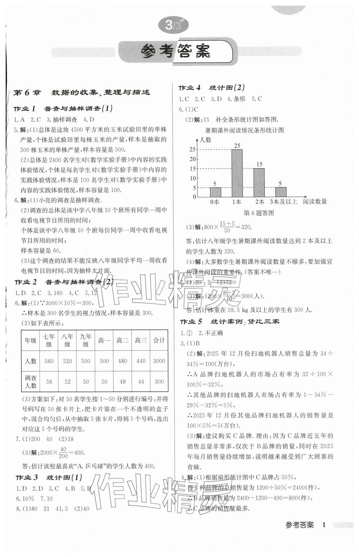 2026年启东中学作业本八年级数学下册苏科版连淮专版&nbsp;第1页