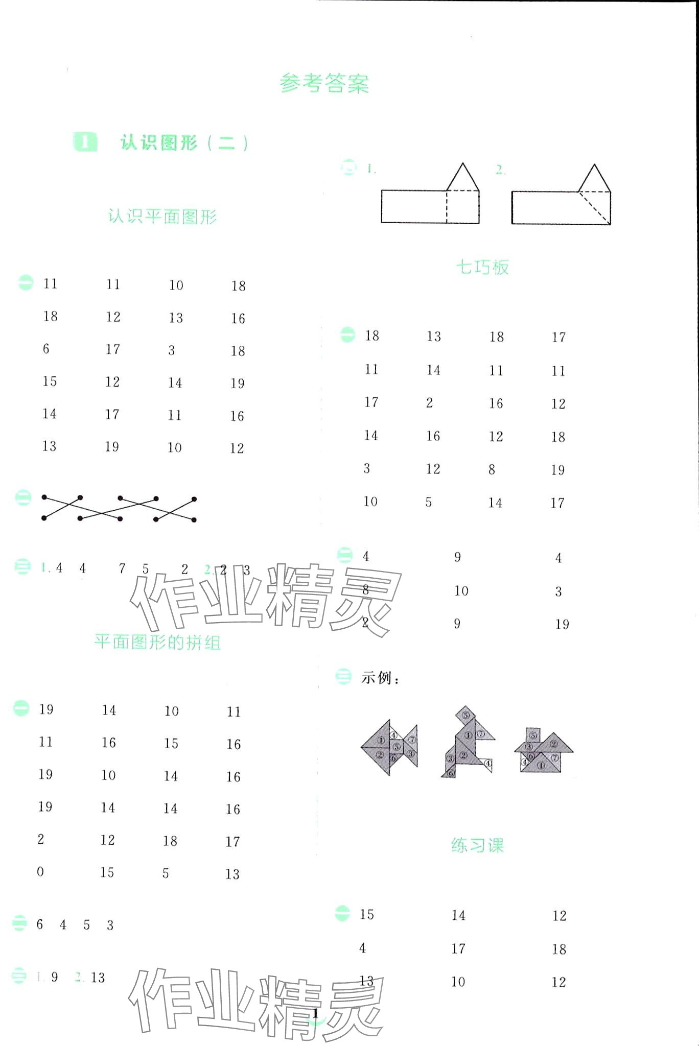 2024年金牛耳計(jì)算天天練一年級(jí)數(shù)學(xué)下冊(cè)人教版 第1頁