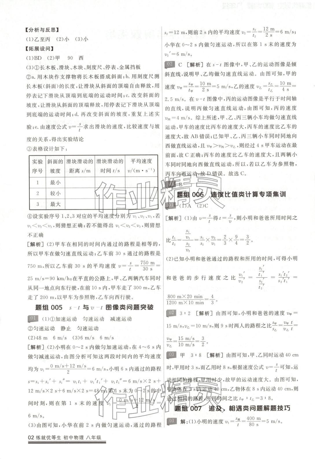 2025年练就优等生课后提分攻略八年级物理全一册人教版 第2页