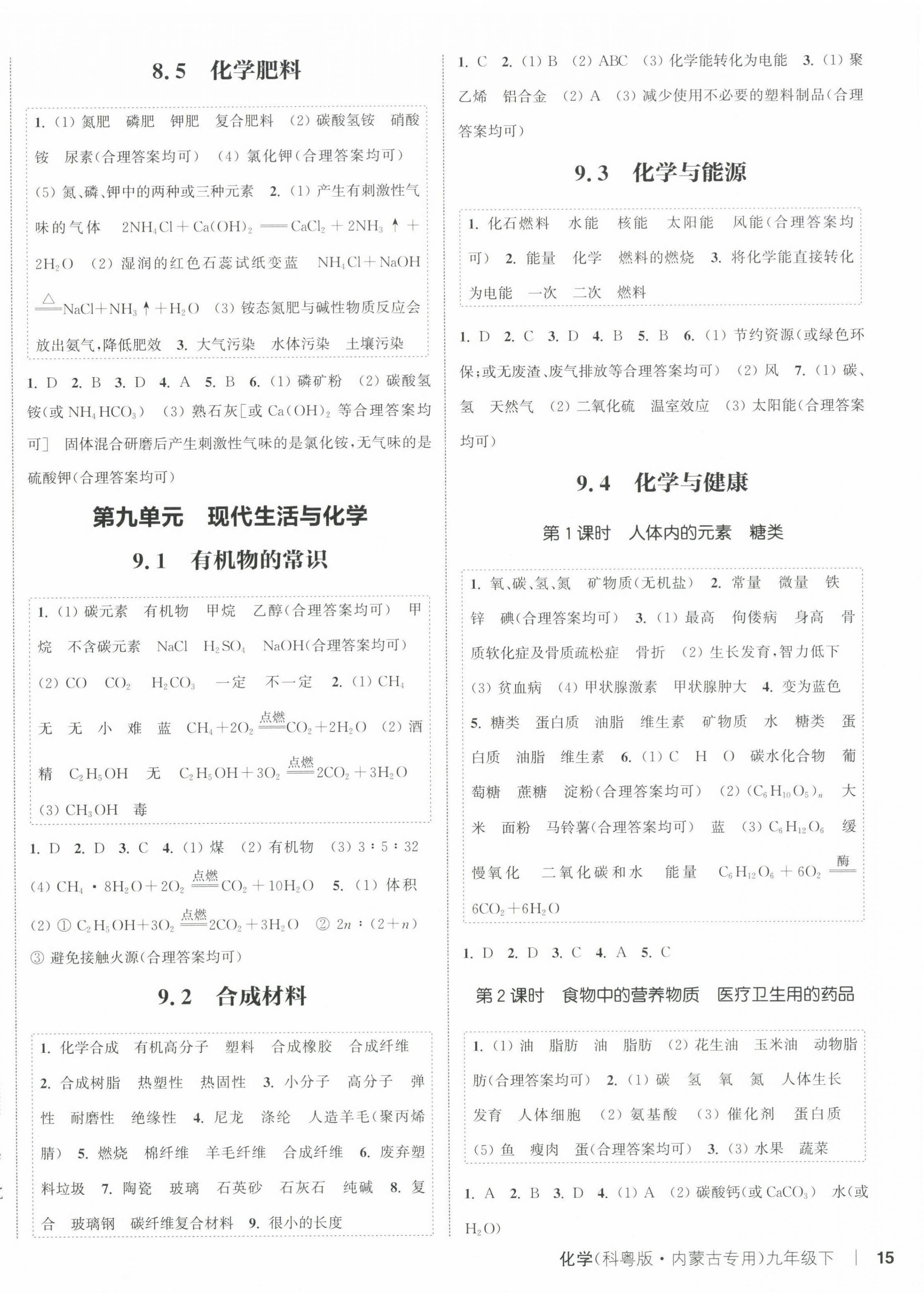 2025年通成學(xué)典課時(shí)作業(yè)本九年級(jí)化學(xué)下冊(cè)科粵版內(nèi)蒙古專版 第6頁(yè)