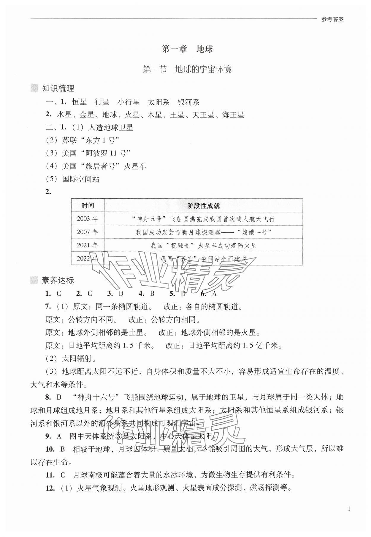 2024年新課程問題解決導(dǎo)學(xué)方案七年級地理上冊人教版 參考答案第1頁