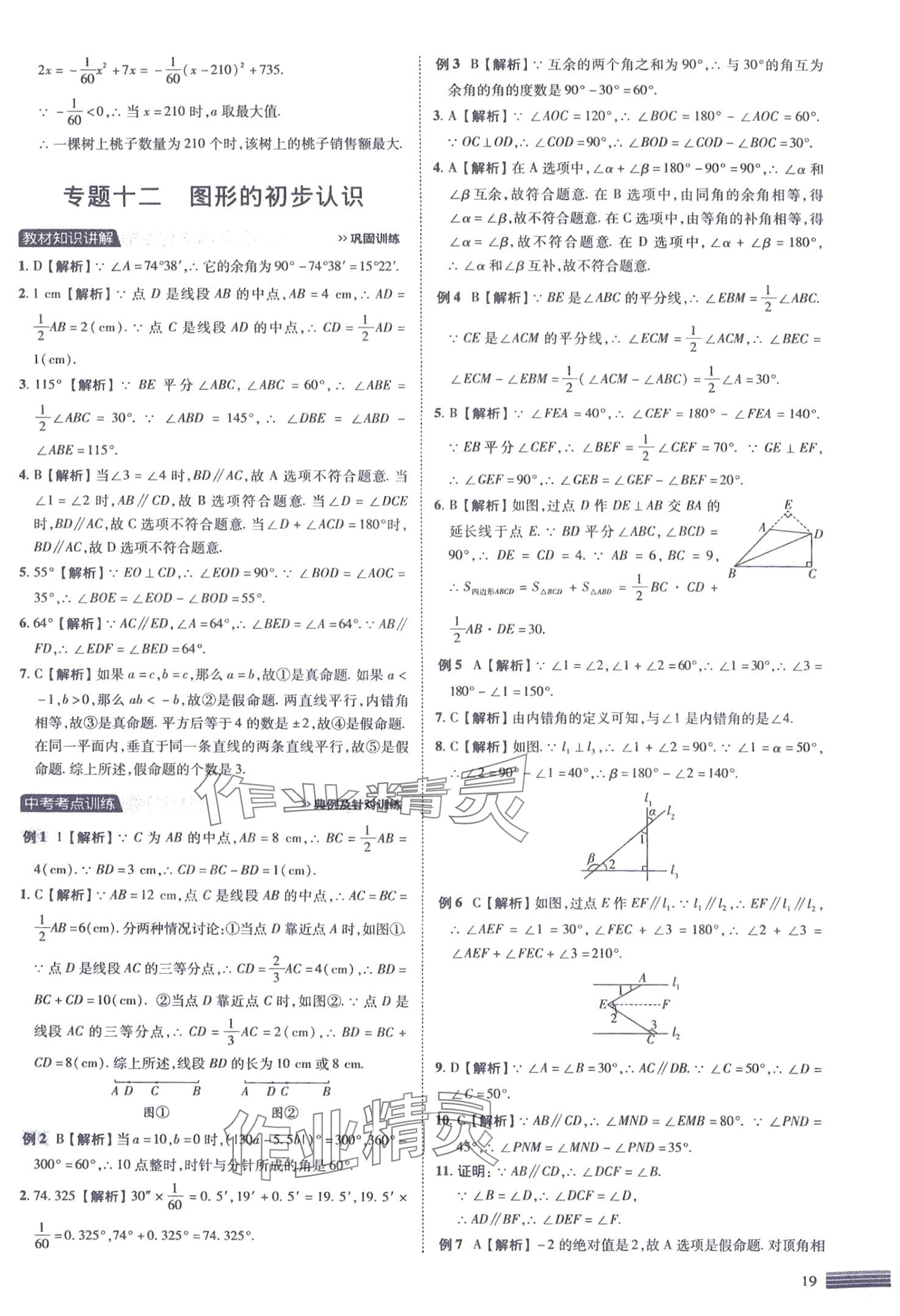 2024年中考四轮复习数学&nbsp;第19页