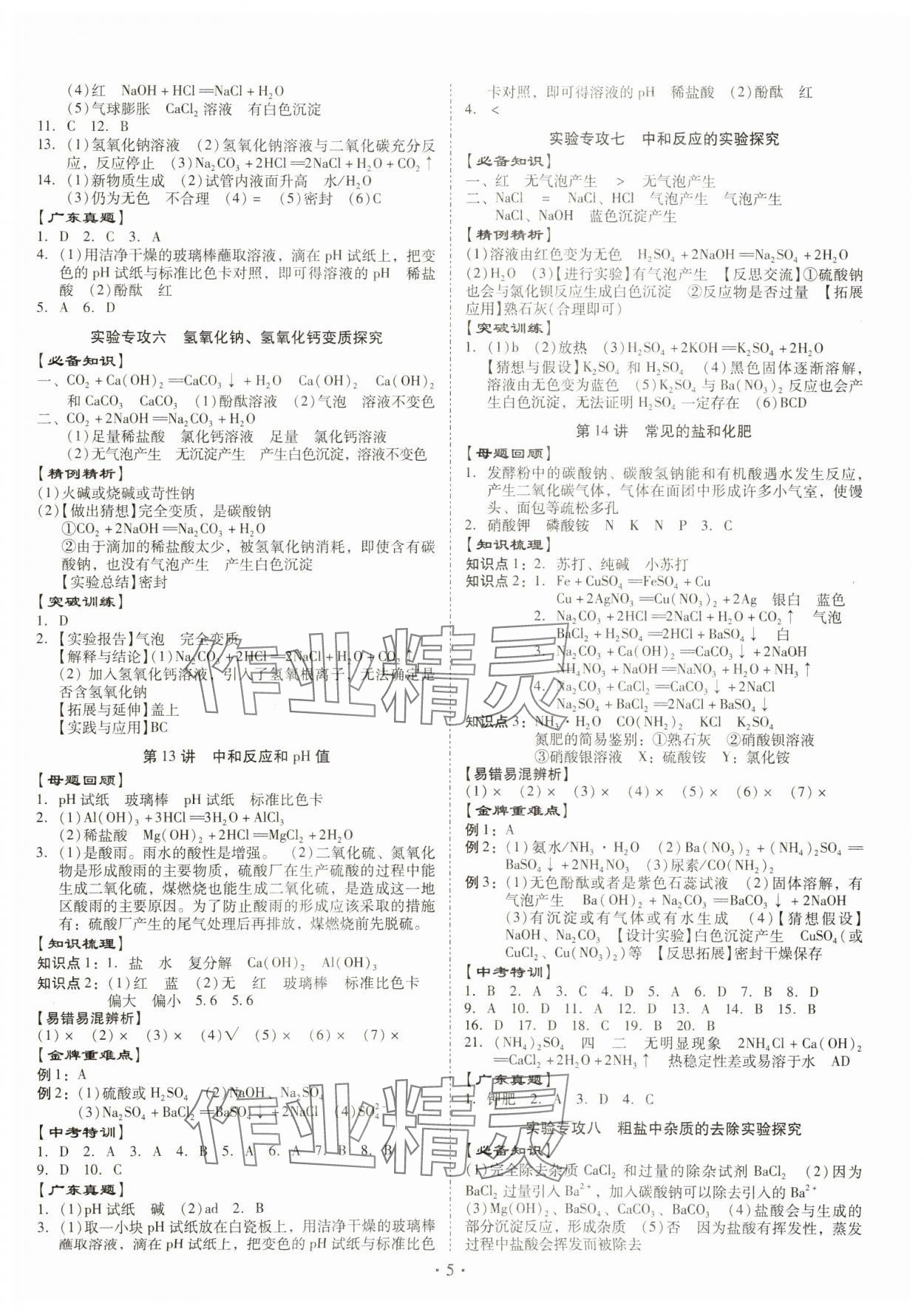2024年金牌中考總復(fù)習(xí)化學(xué)&nbsp;第5頁(yè)