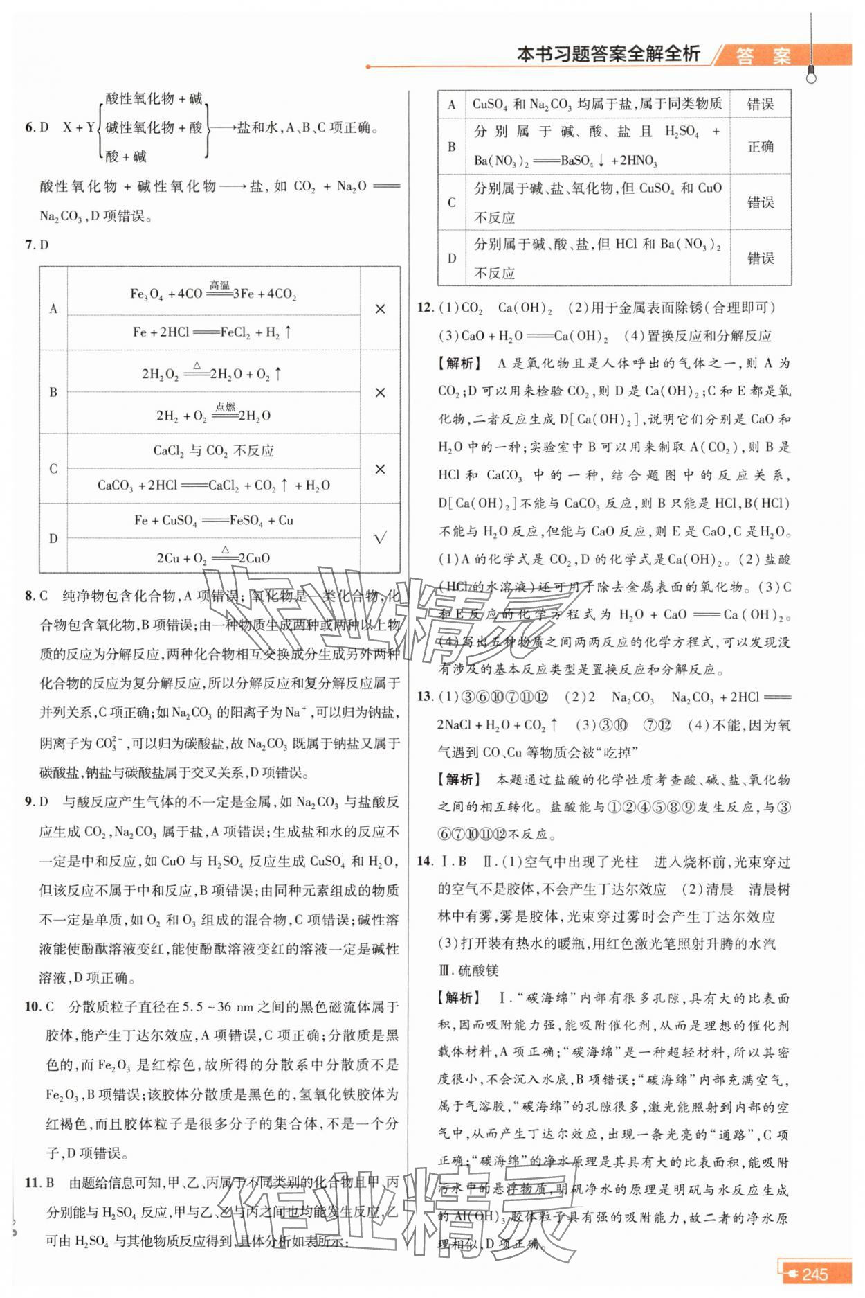 2023年教材幫高中化學(xué)必修第一冊人教版 參考答案第2頁