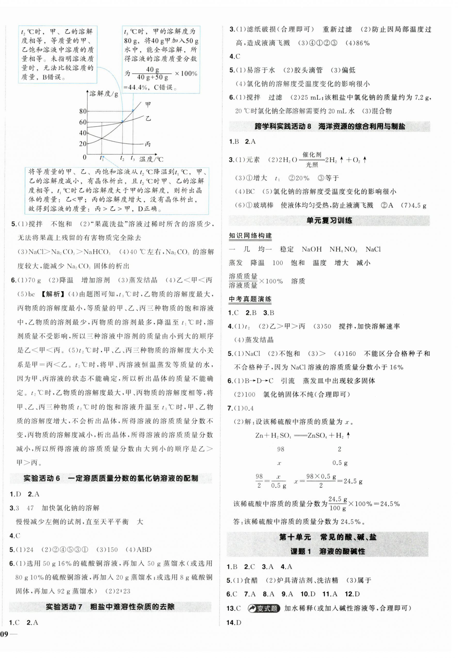 2025年狀元成才路創優作業九年級化學下冊人教版 第6頁