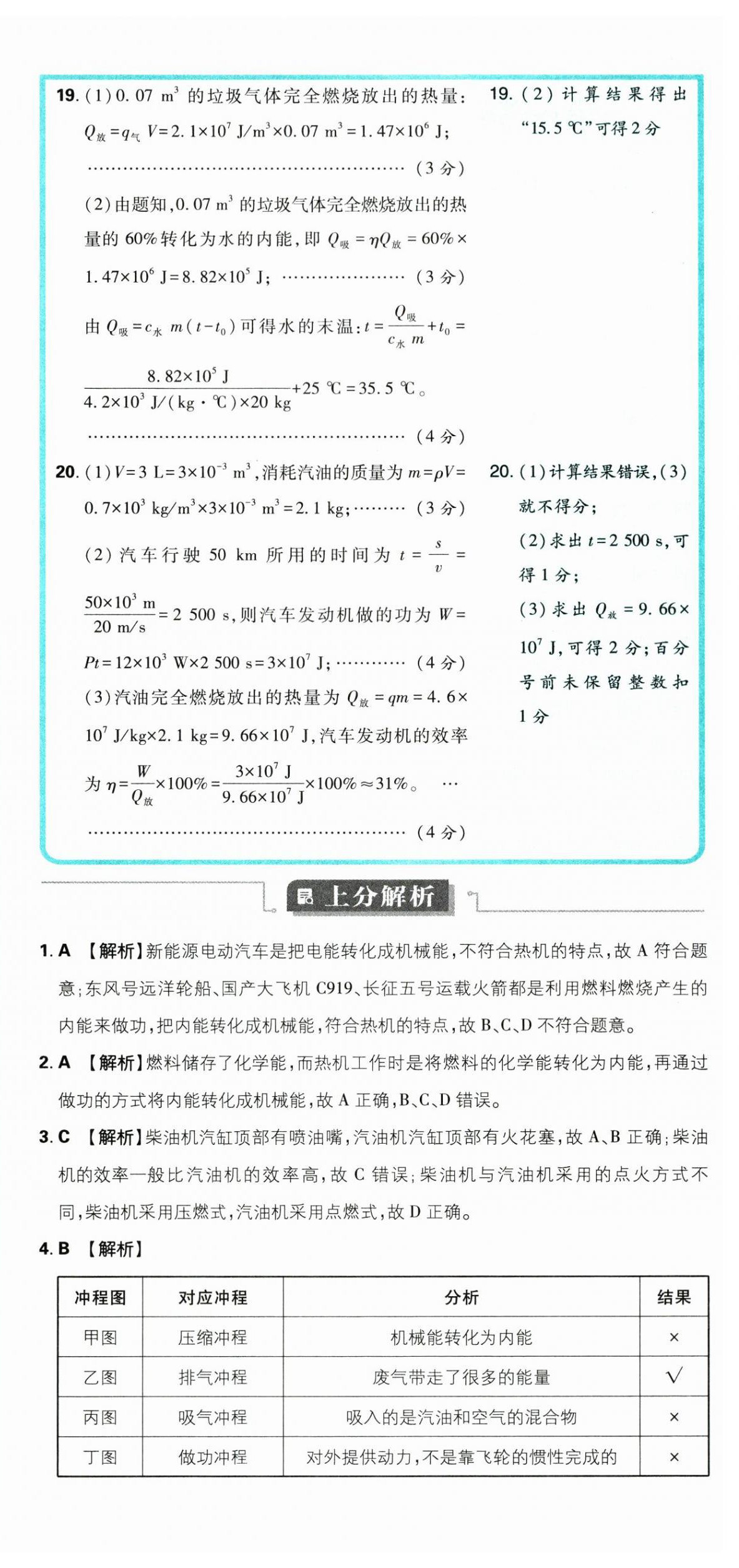 2025年初中上分卷單元診斷自查九年級物理全一冊人教版 第6頁