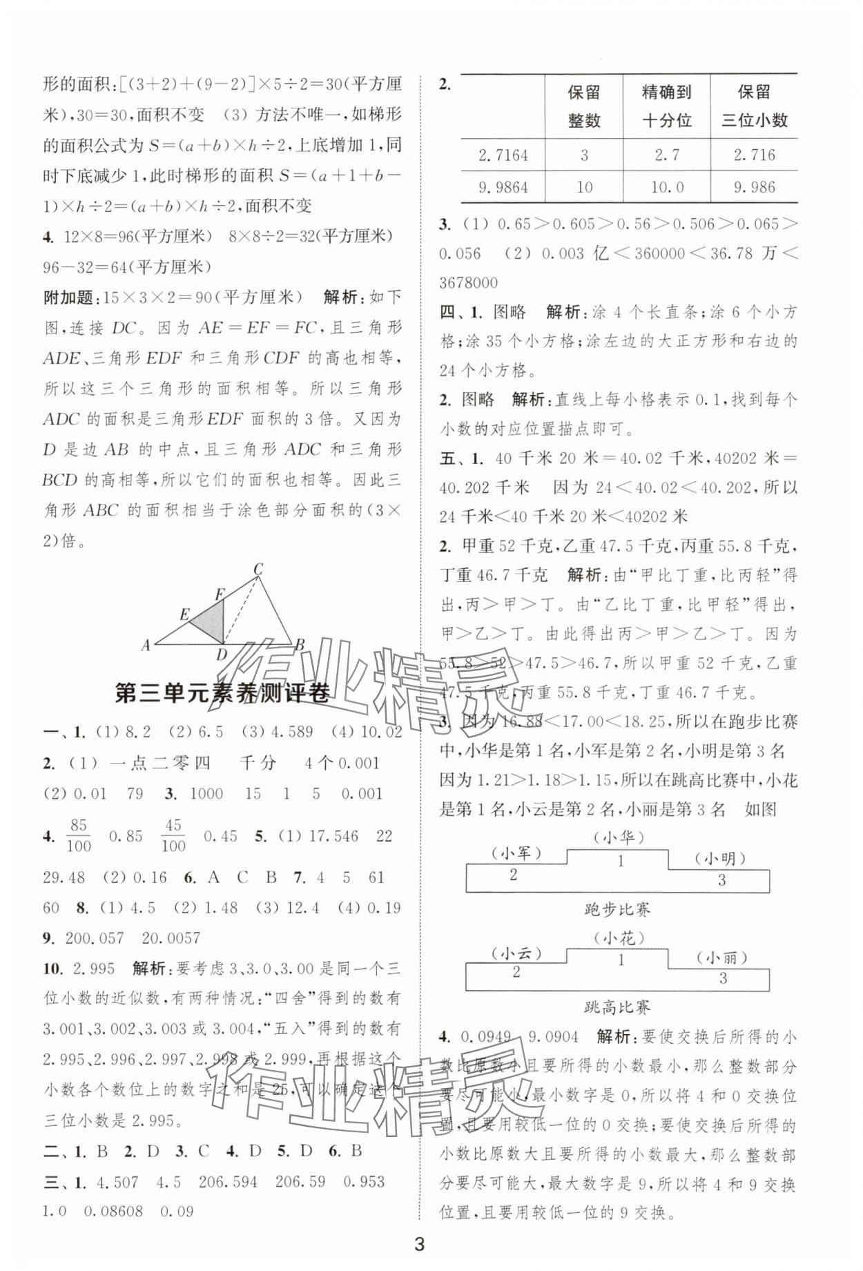 2025年通城學典全程測評卷五年級數(shù)學上冊蘇教版江蘇專版 第3頁